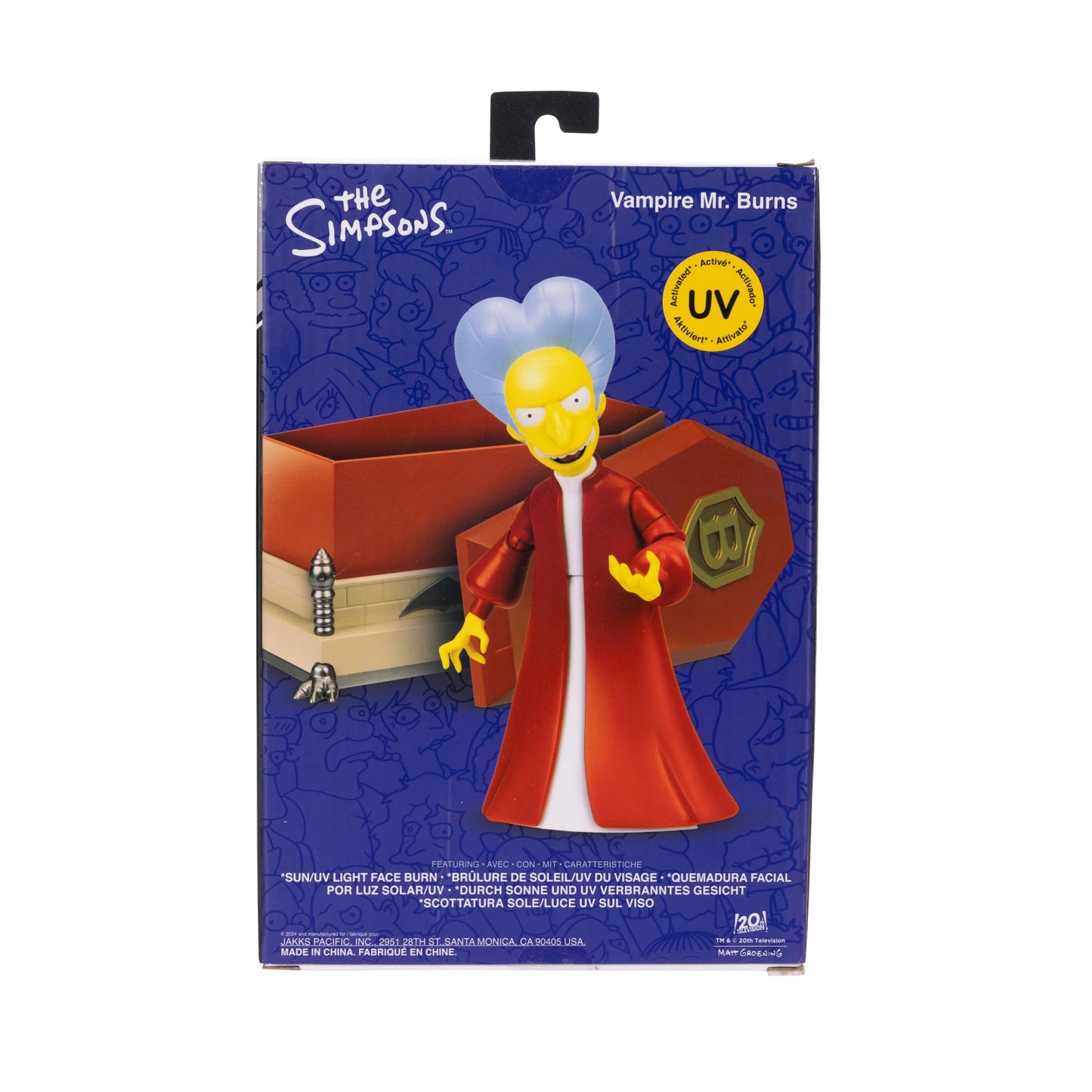 The Simpsons 5-Inch Premium Vampire Mr. Burns Collector's Action Figure | Officially Licensed