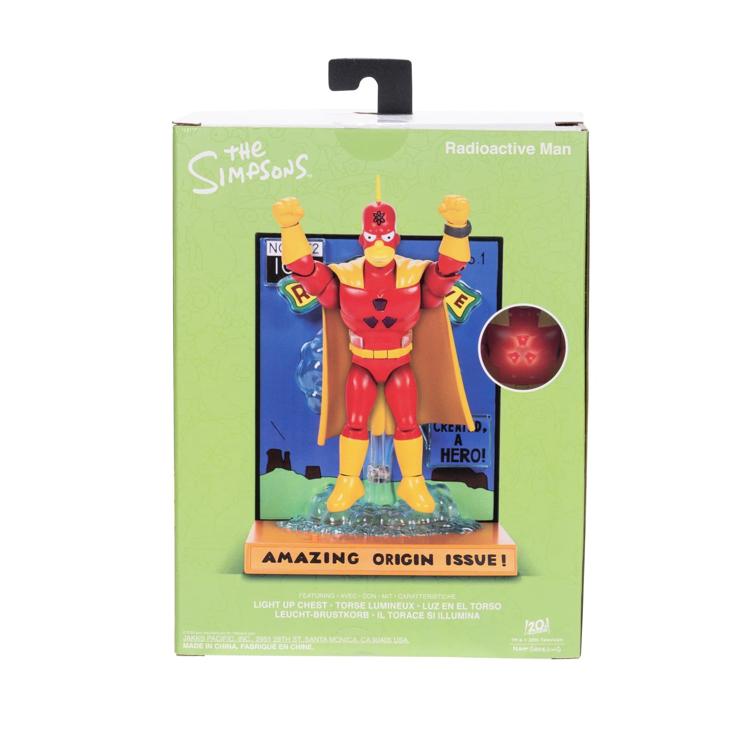 The Simpsons 5-Inch Premium Radioactive Man Collector's Action Figure | Official Licensed Toy