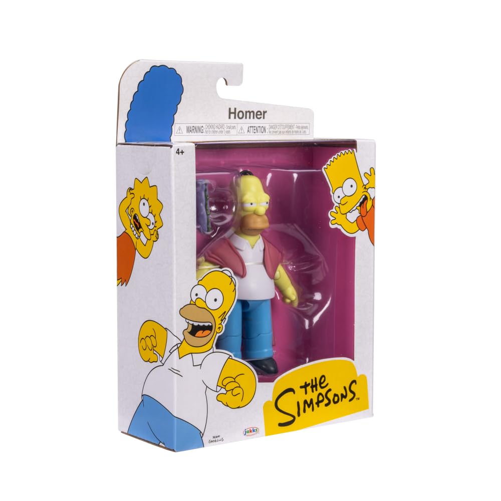 The Simpsons 5-Inch Sick Homer with Hoagie Action Figure | Poseable Collectible