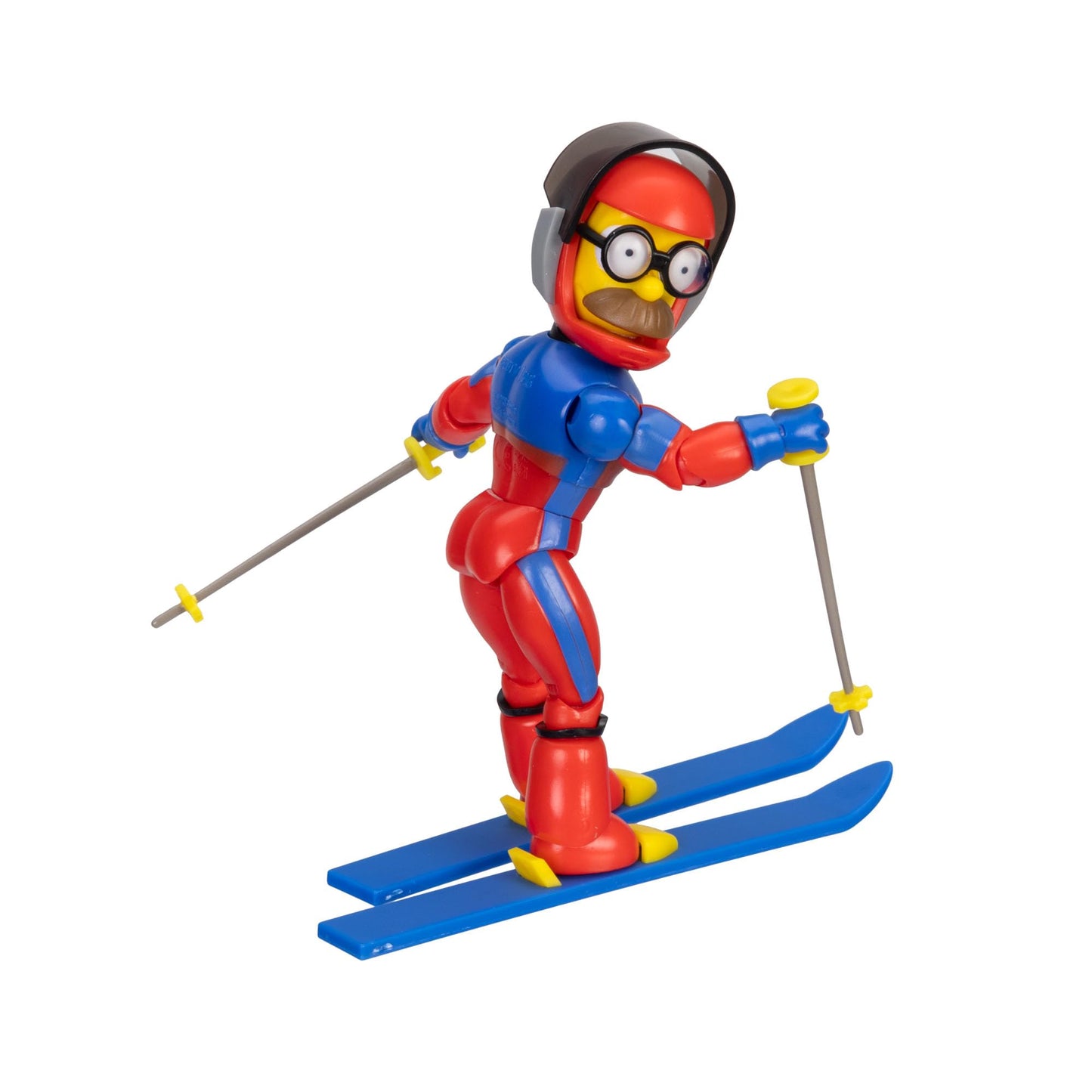 The Simpsons 5-Inch SS Flanders Action Figure with Ski Poles and Skis