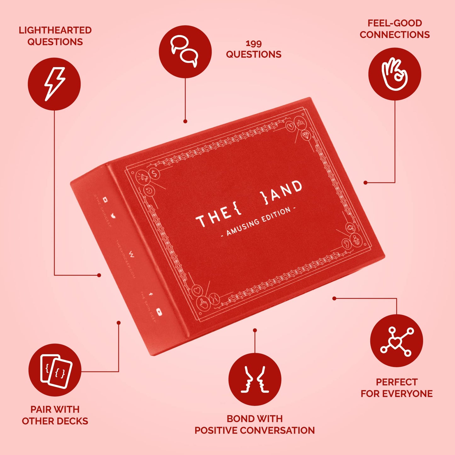 The Skin Deep Amusing Edition: 199 Fun Question Cards for Friends, Family & Couples