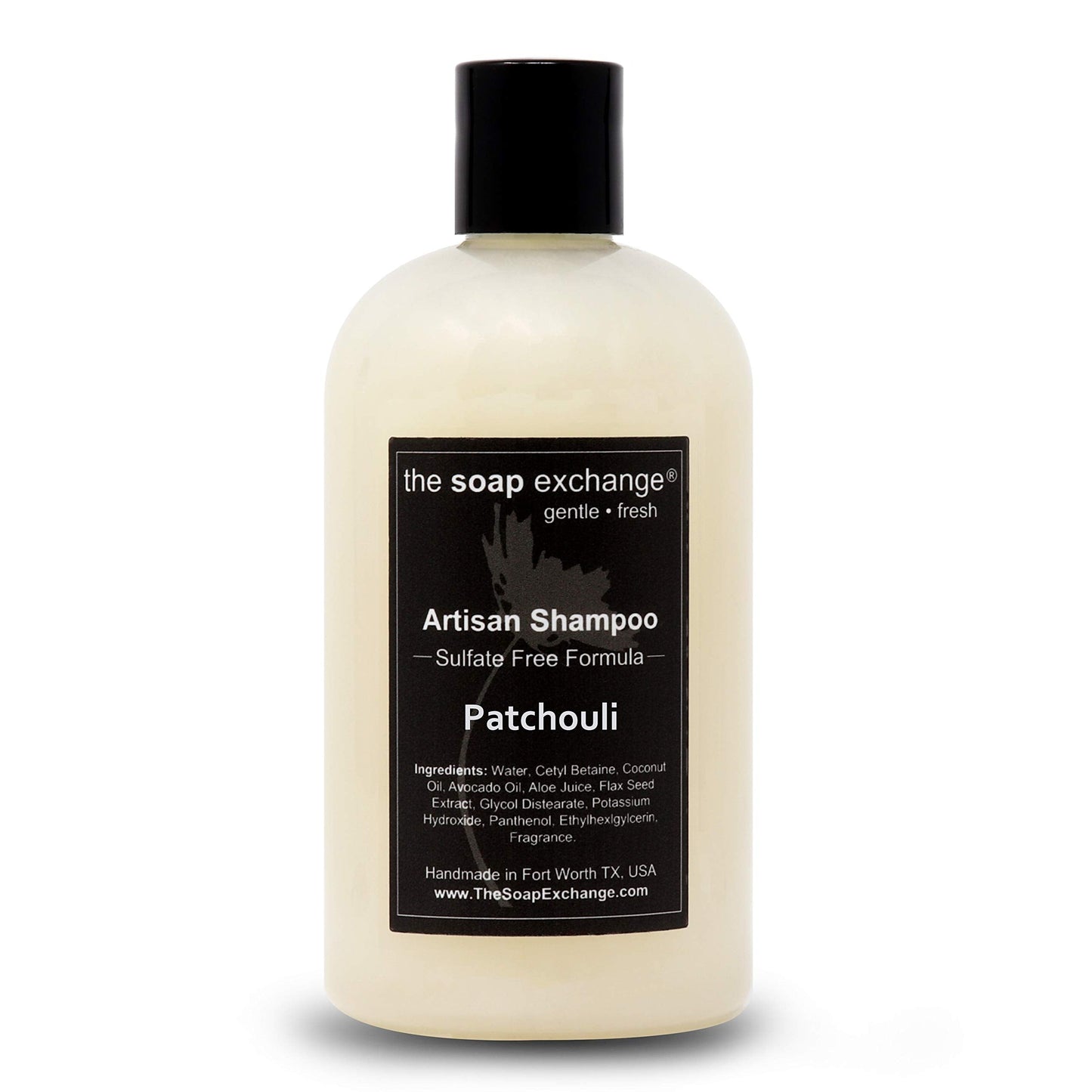 The Soap Exchange Hair Shampoo – Patchouli Scent, Handcrafted in USA 12 oz