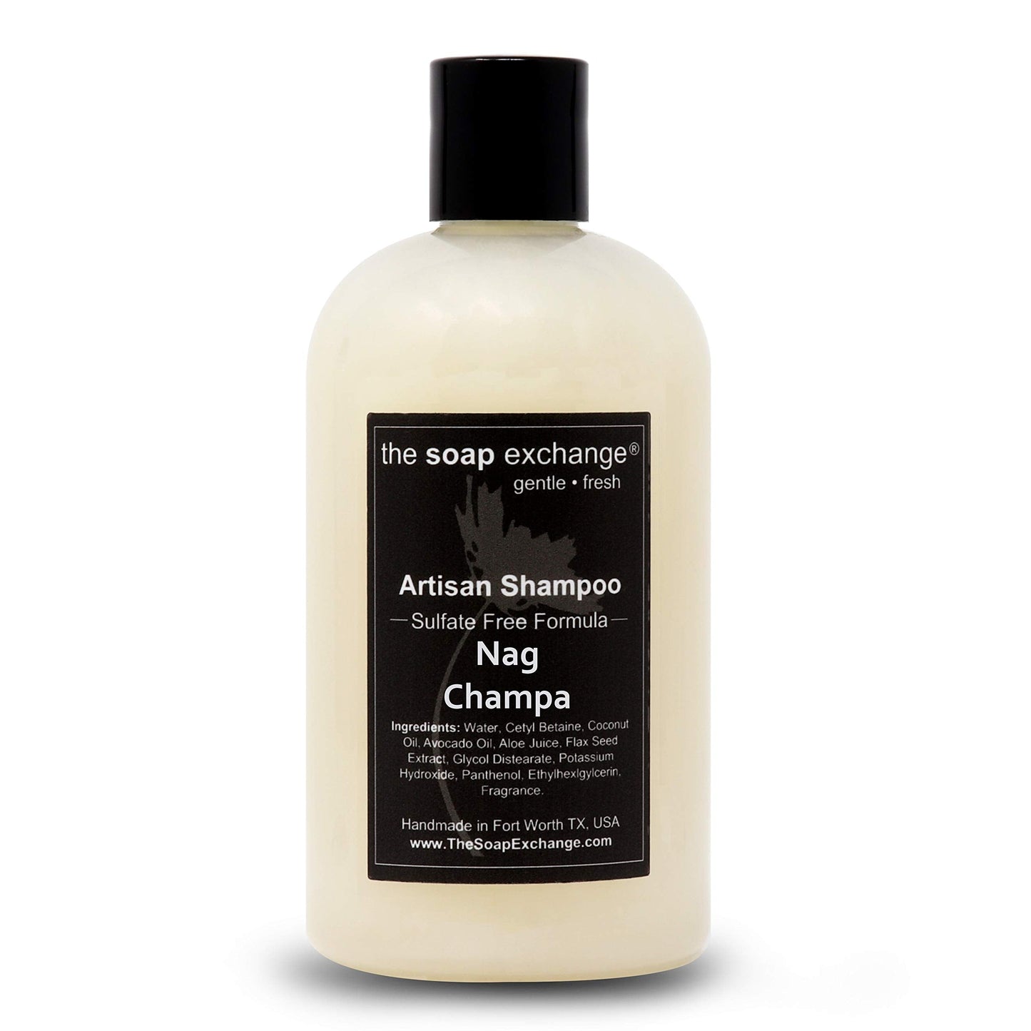 The Soap Exchange Hair Shampoo - Nag Champa Scent | 12 oz, Natural & Gentle