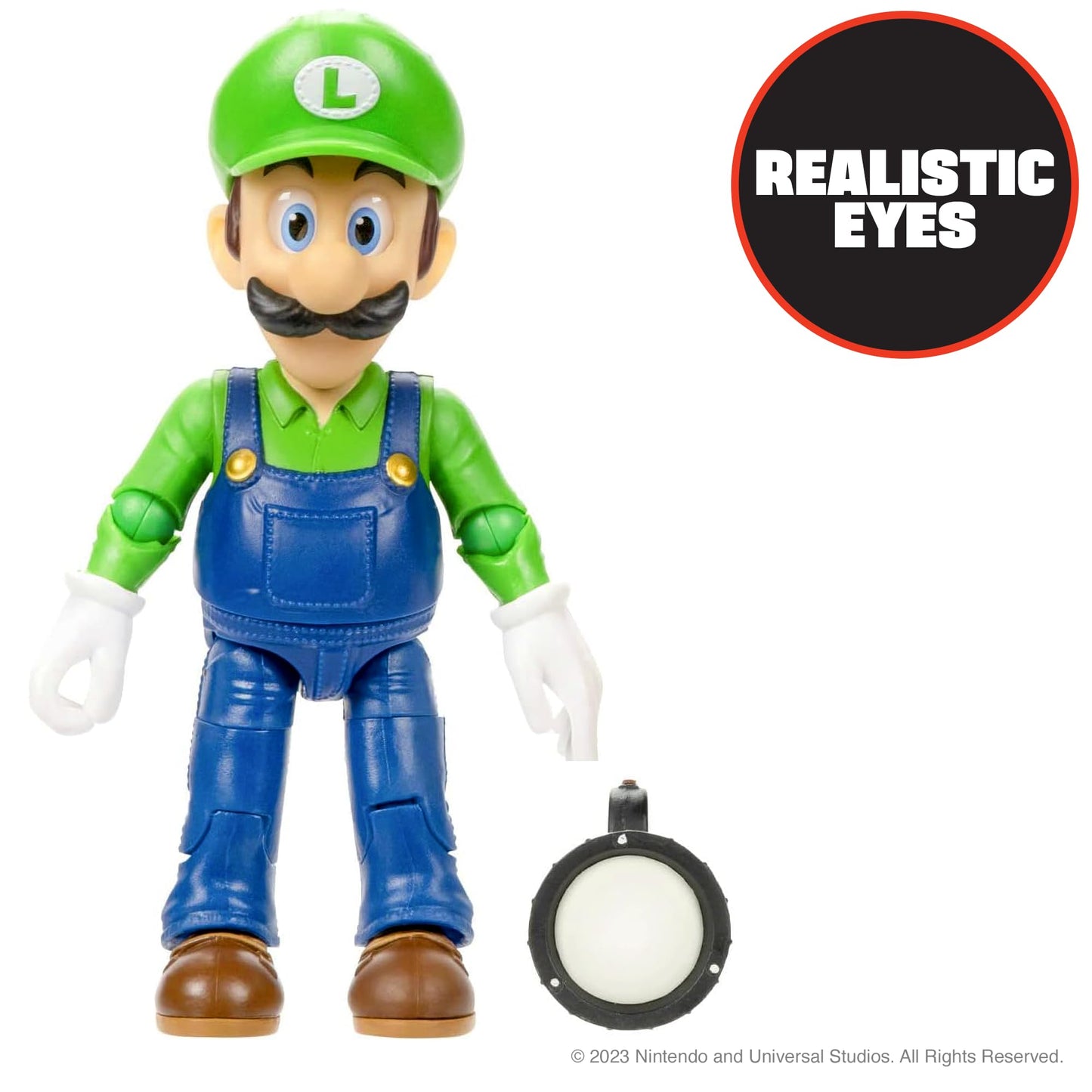 The Super Mario Bros. Movie 5-Inch Luigi Figure with Flashlight Accessory