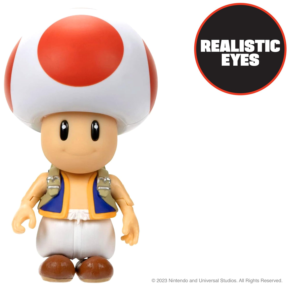 The Super Mario Bros. Movie 5-Inch Toad Figure with Frying Pan Accessory – Series 1
