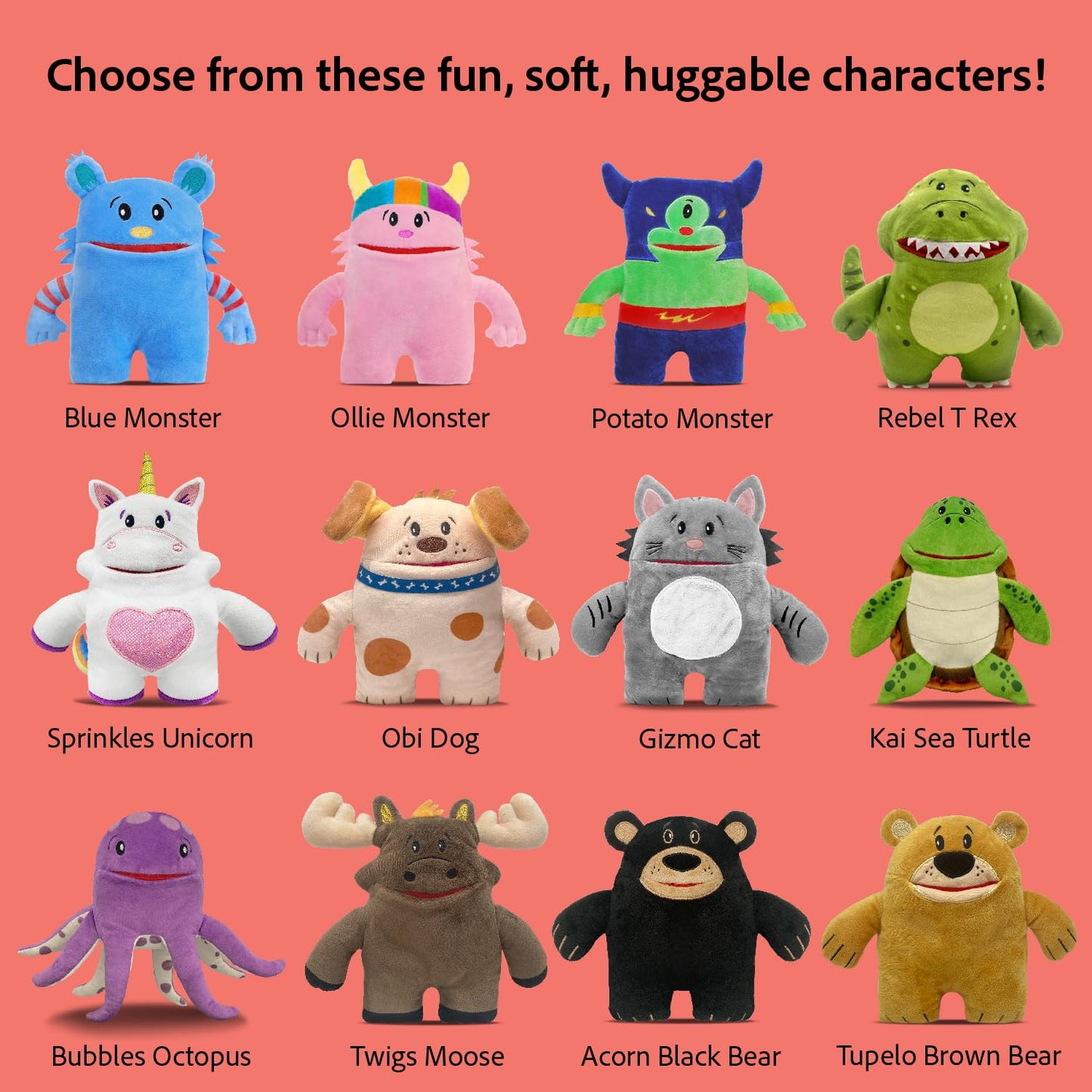 The Tooth Brigade Tooth Fairy Pillow Plush Potato Monster with Large Mouth Pocket for Prizes