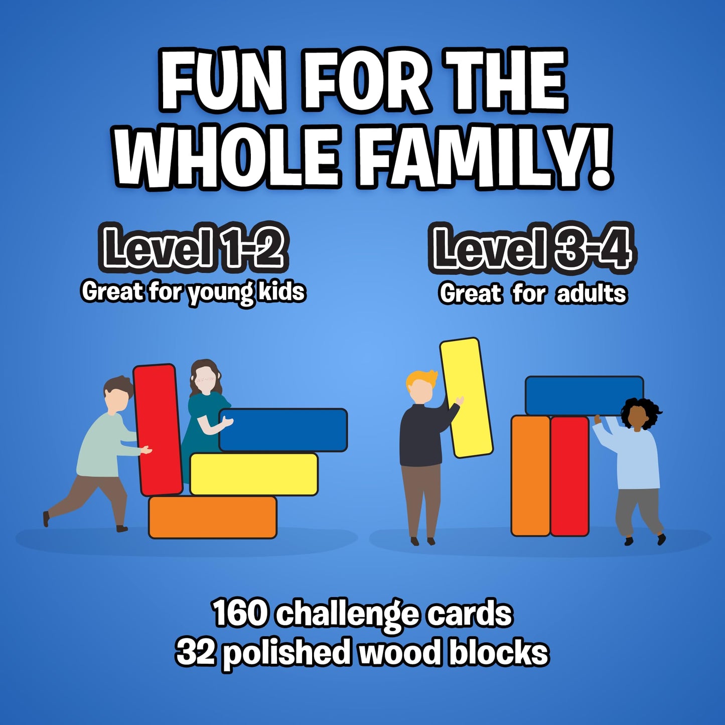 The Uzzle Stack Royale Board Game – Fast, Fun Color Block Puzzles for Ages 4+