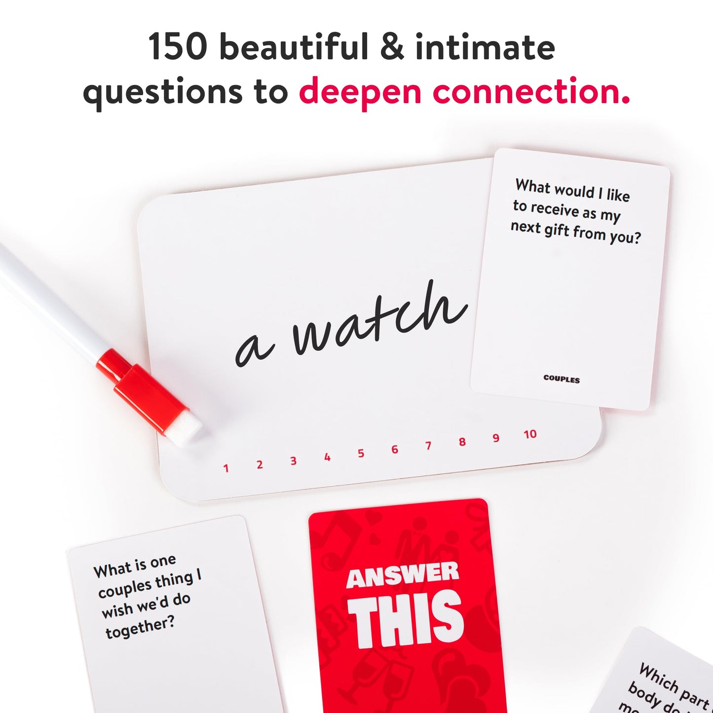 Answer This – Couples Card Game for Adults | 150 Conversation Cards for Date Night | The World Game