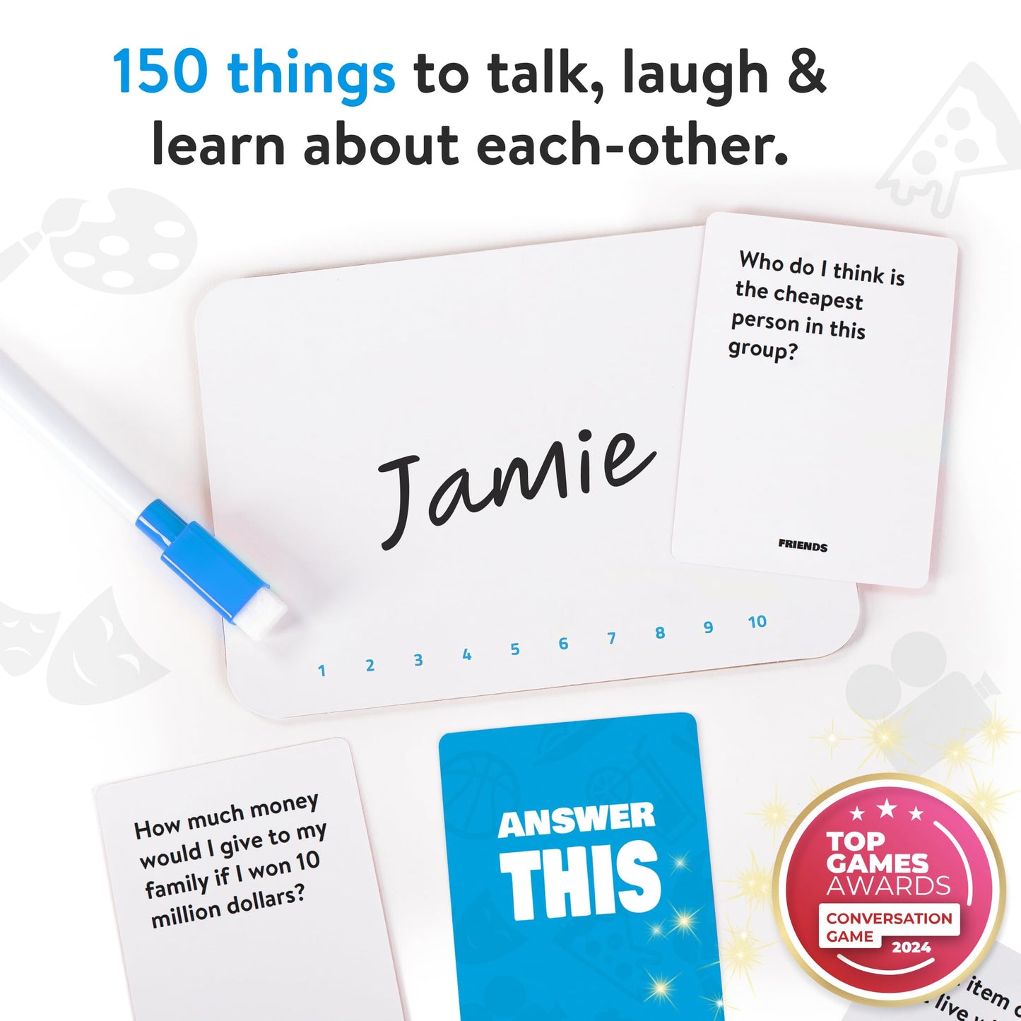 The World Game - Answer This: Friends – Fun Card Game for Teens & Adults | Conversation Starter
