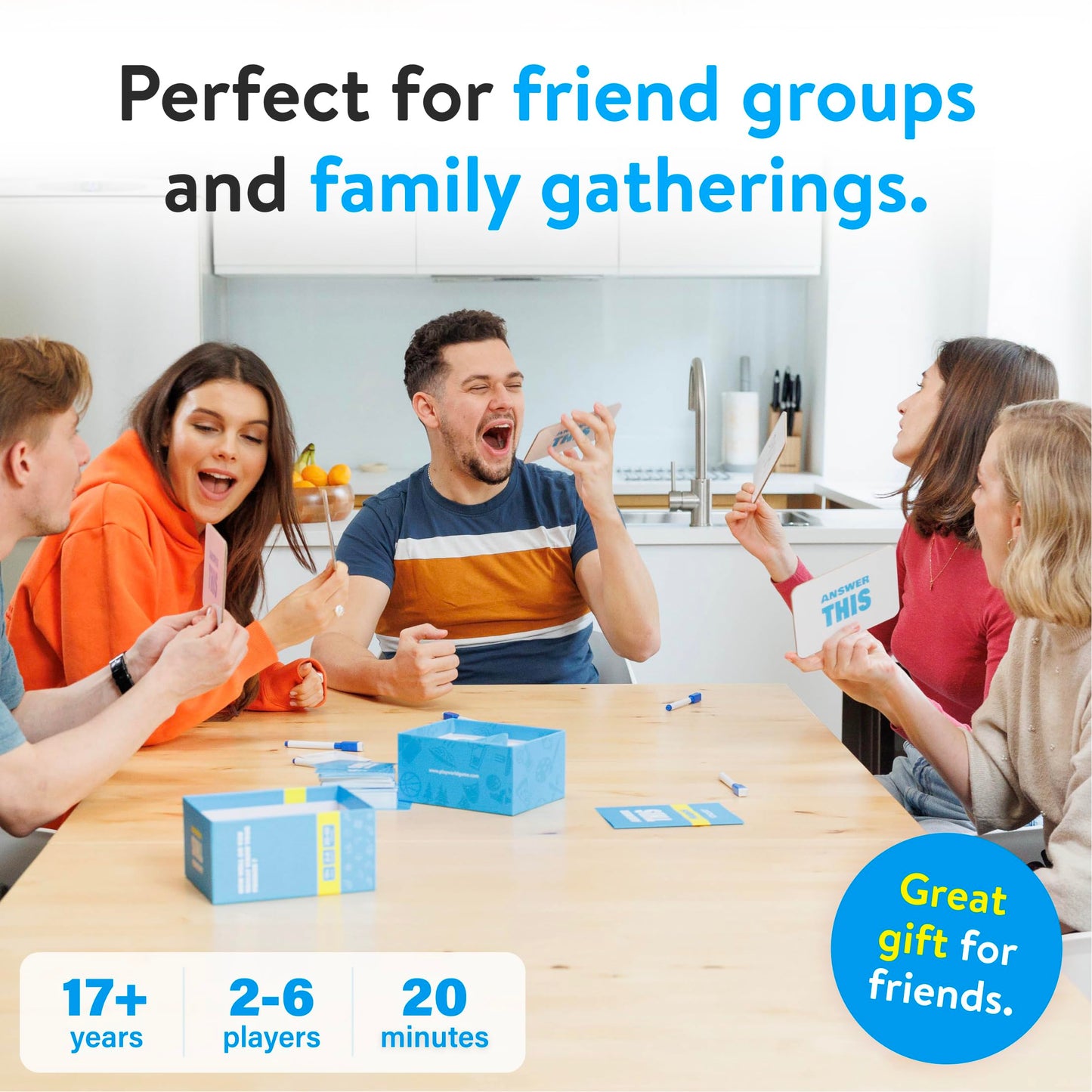 The World Game - Answer This: Friends – Fun Card Game for Teens & Adults | Conversation Starter