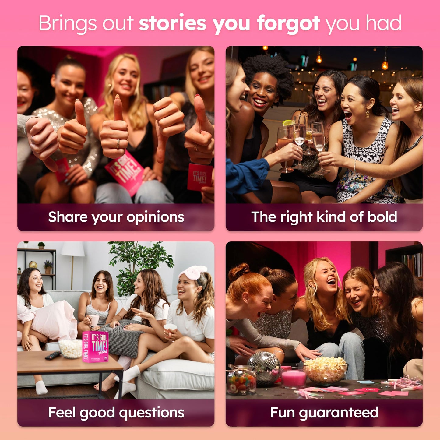 It’s Girl Time – Girls Night Card Game for Bachelorette & Galentines | The World Game