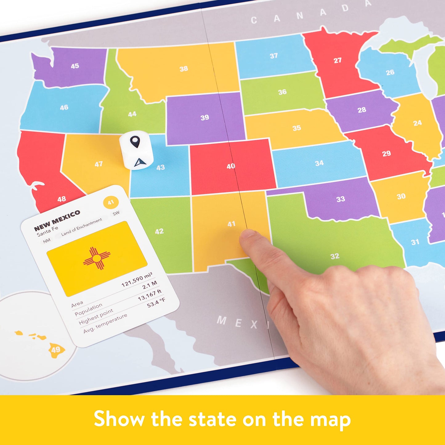 The 50 States Game - US Geography Board Game | The World Game