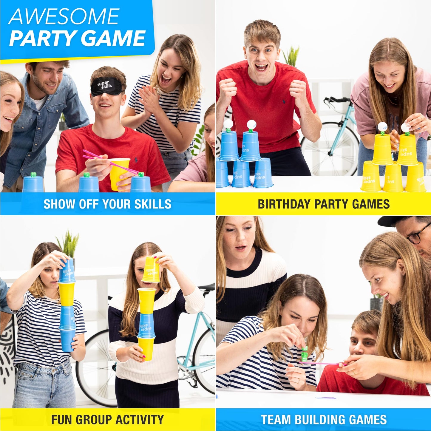 The World Game Super Skills – Action Game for Competitive People | 120 Challenges