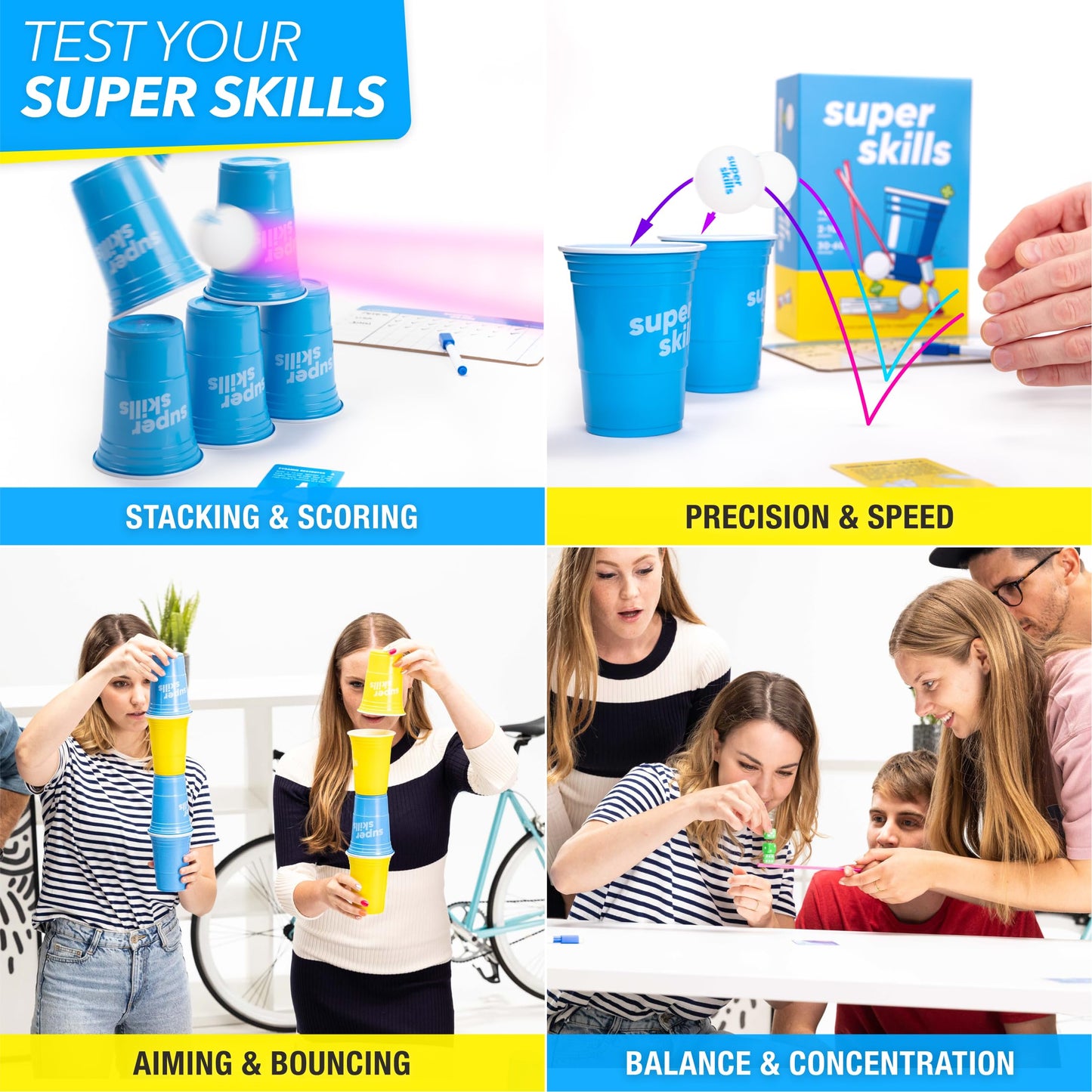 The World Game Super Skills – Action Game for Competitive People | 120 Challenges