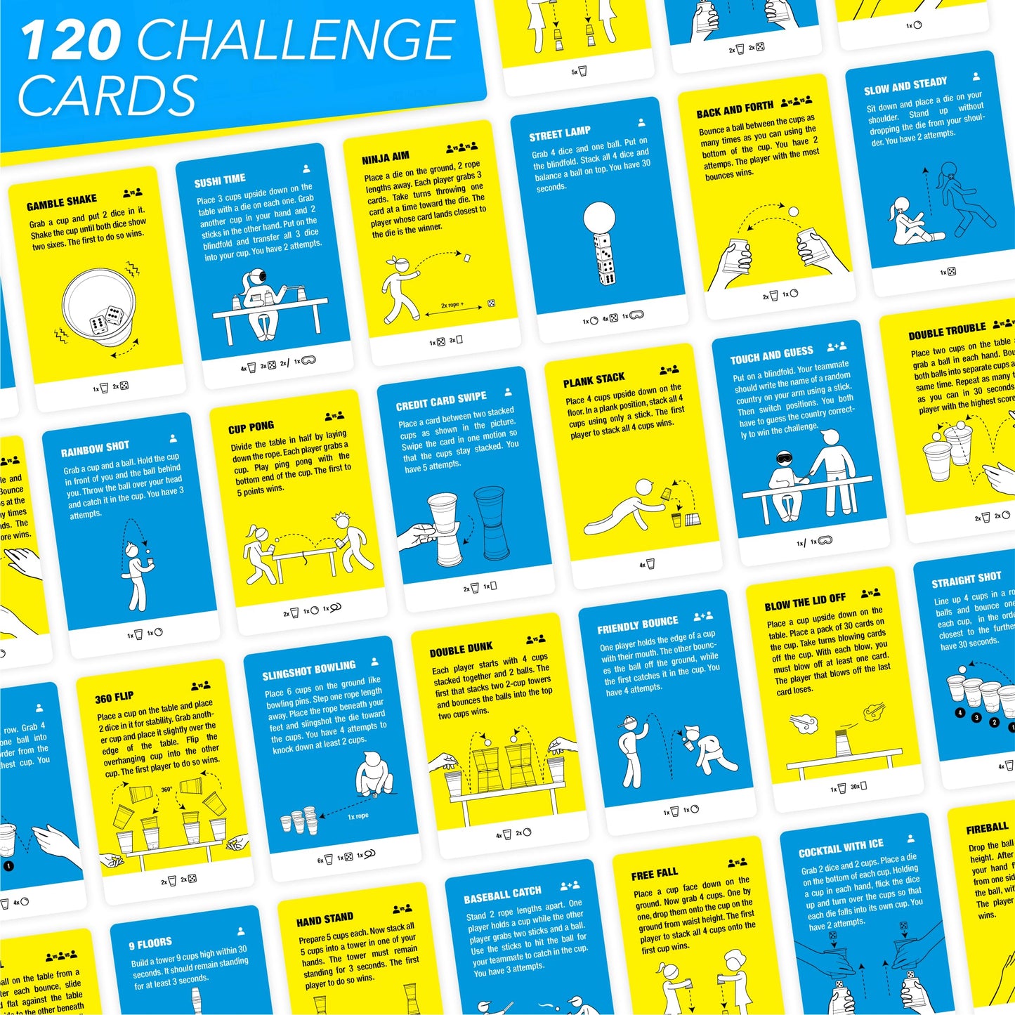 The World Game Super Skills – Action Game for Competitive People | 120 Challenges