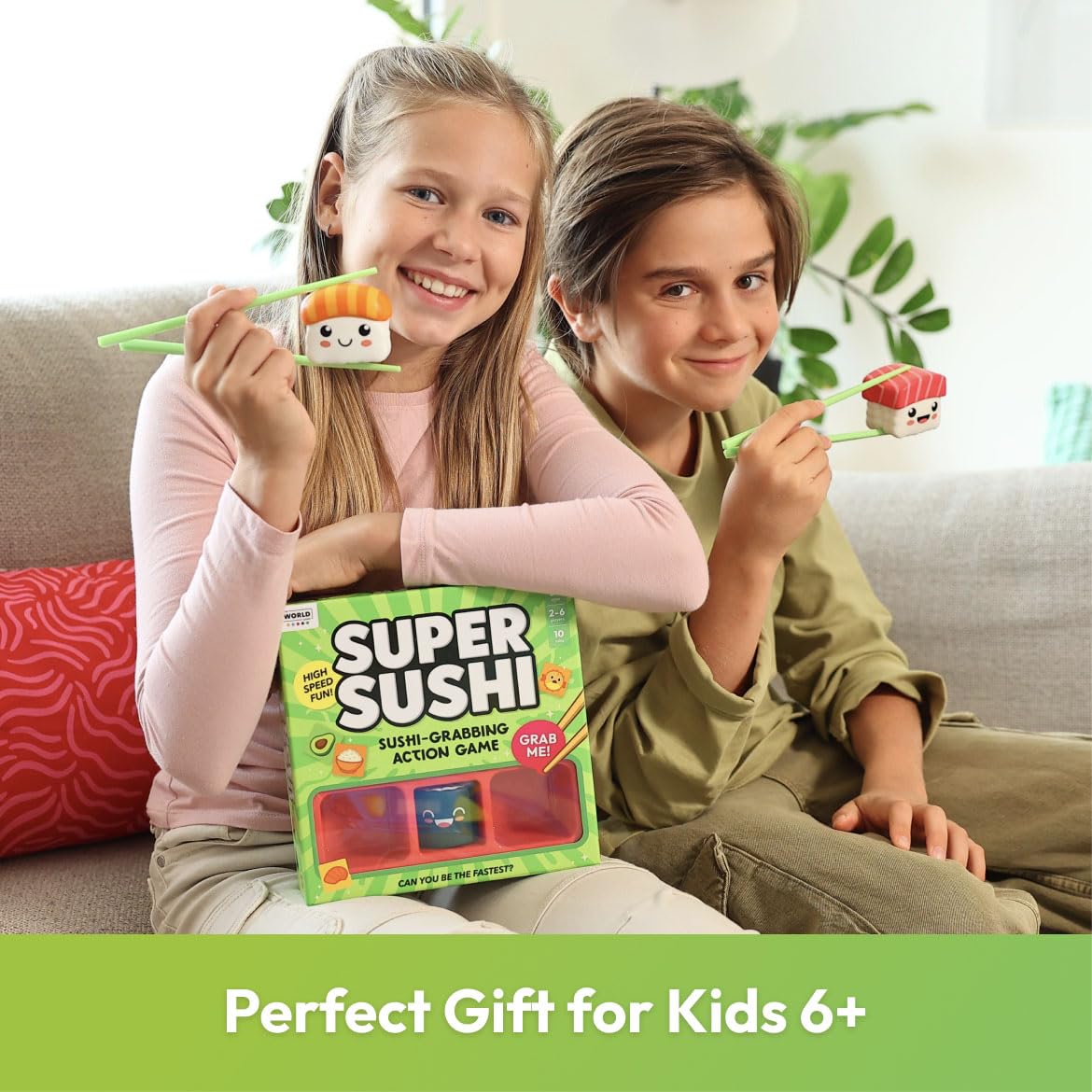 Super Sushi – Fun Family Card Game by The World Game | Quick 10-Minute Rounds