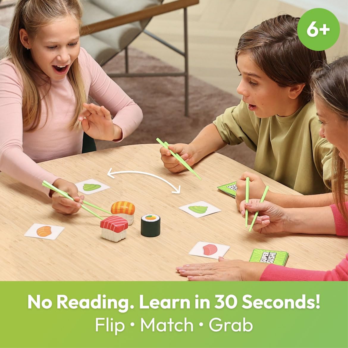 Super Sushi – Fun Family Card Game by The World Game | Quick 10-Minute Rounds