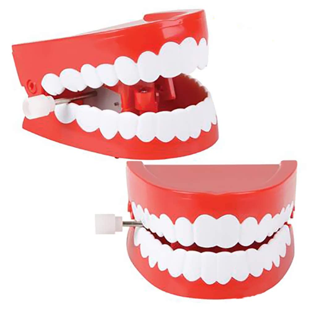 The Dreidel Company Wind Up Teeth Toy – Chomping & Chattering, 2.5-Inch Party Favor