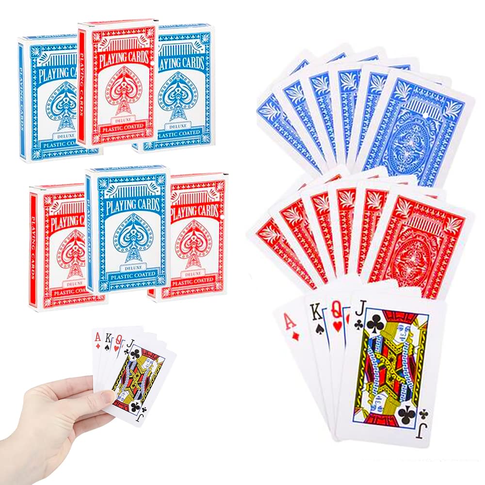 The Dreidel Company Playing Cards Deck – 2.25 x 3.5 in, 6-Pack | Party Card Games