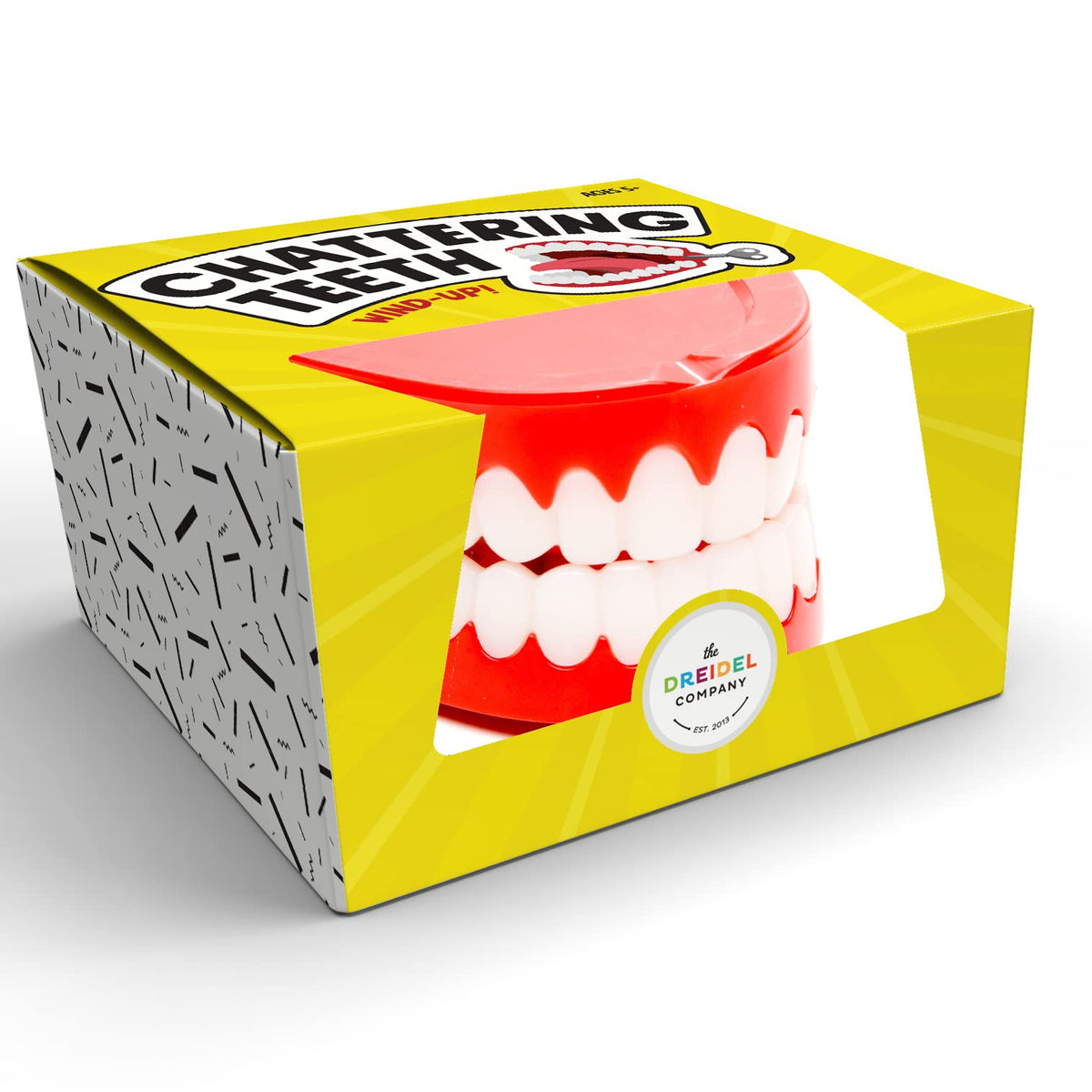 The Dreidel Company Wind Up Teeth Toy – Chomping & Chattering, 2.5-Inch Party Favor