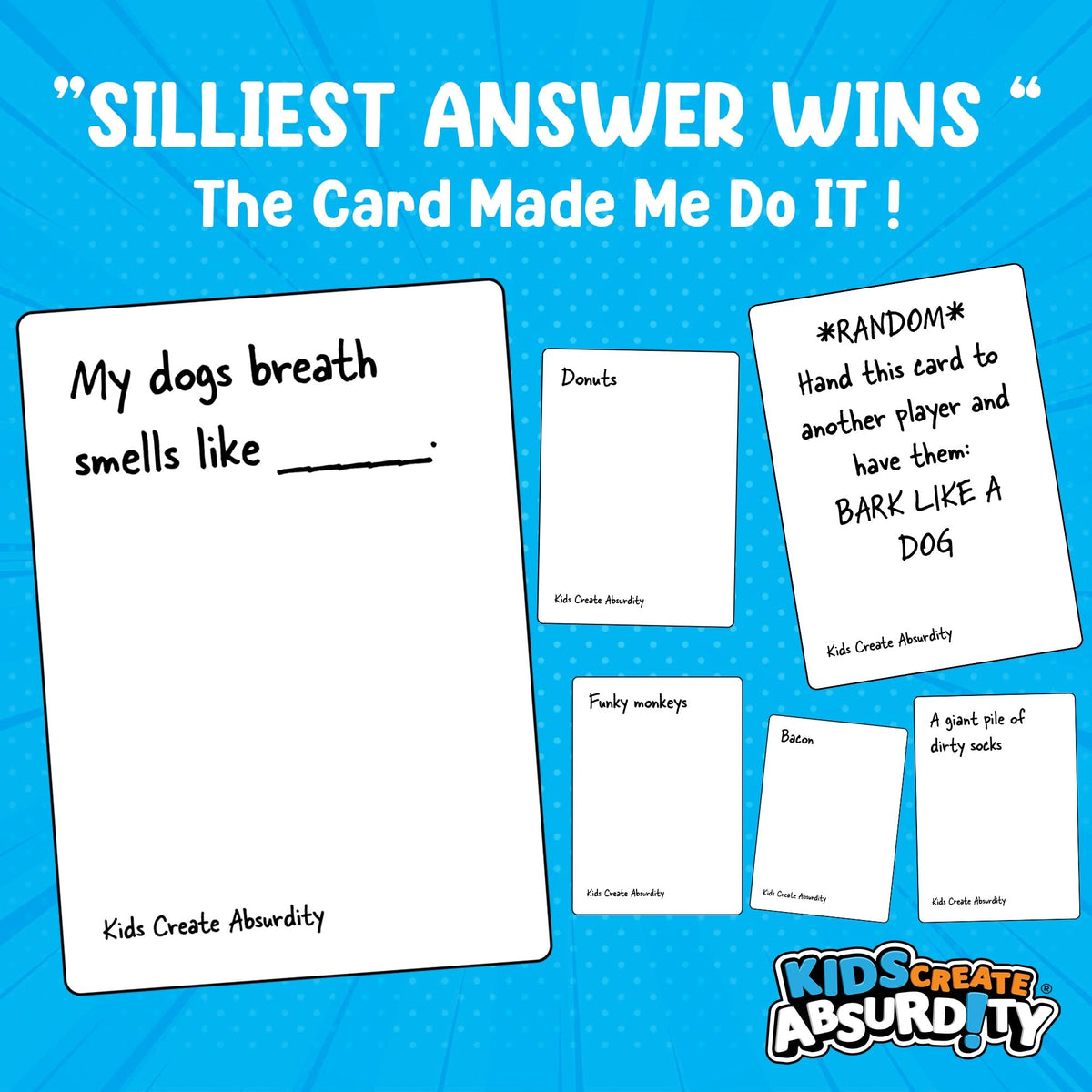 TheGag Kids Create Absurdity – Funny Family Card Game for Ages 6-12