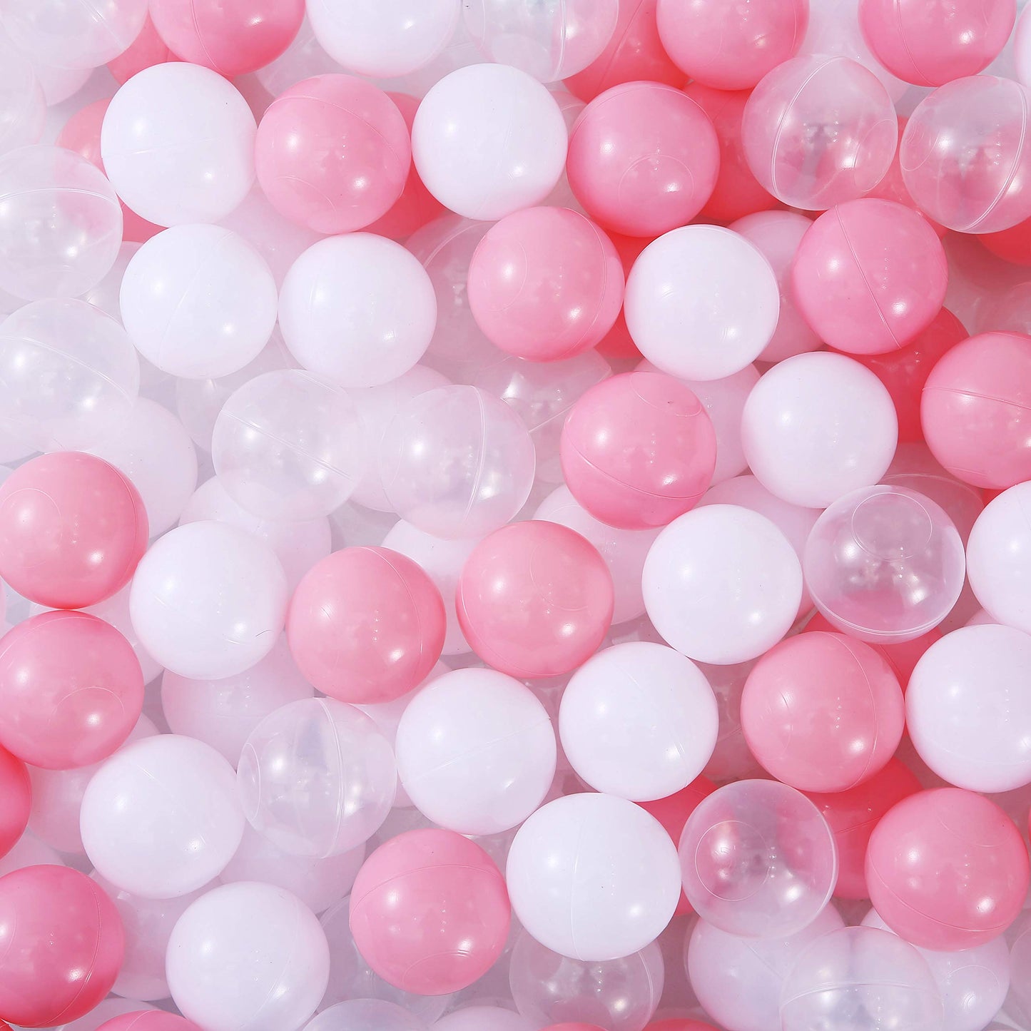 Thenese Pink Ball Pit Balls 100pcs | BPA-Free Soft Plastic Ball Pit Toys for Toddlers