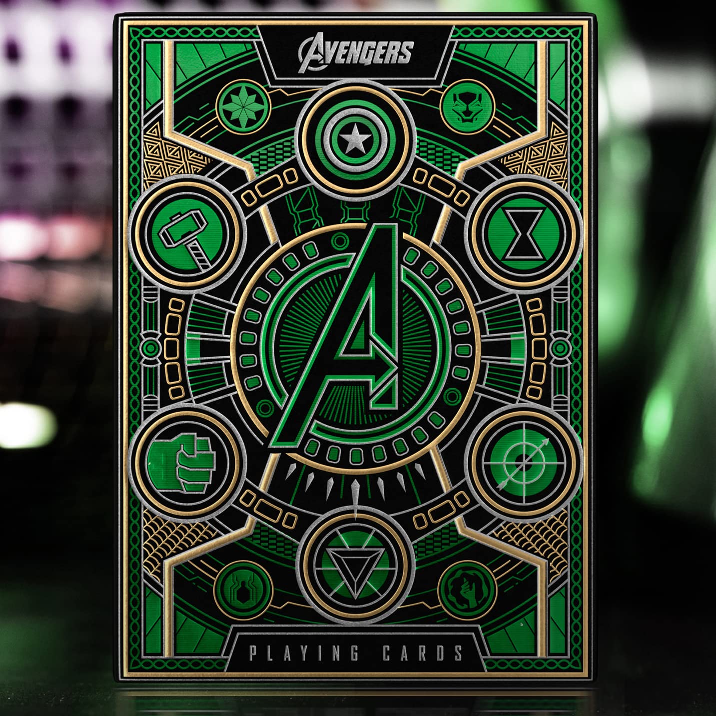 Theory11 Avengers Green Edition Premium Playing Cards - Infinity Saga Deck