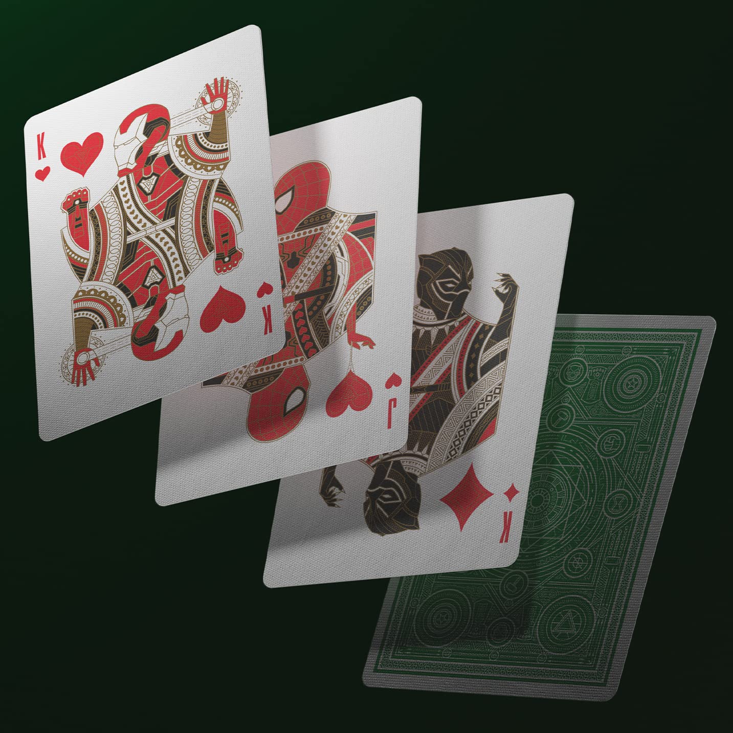 Theory11 Avengers Green Edition Premium Playing Cards - Infinity Saga Deck