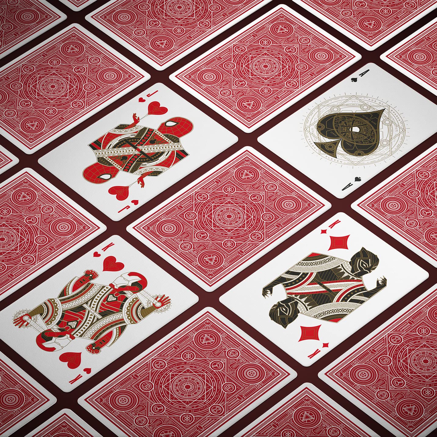 Theory11 Avengers Red Edition Premium Playing Cards – Infinity Saga Deck