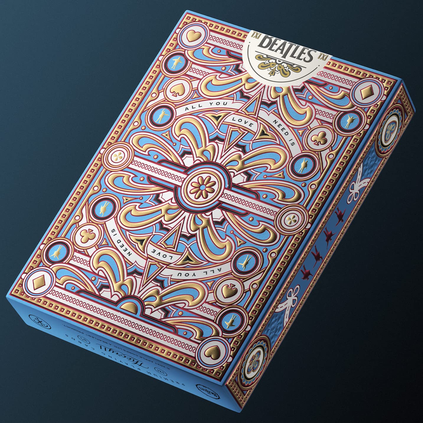 The Beatles Blue Deck Premium Playing Cards by theory11 | Officially Licensed Collector's Edition