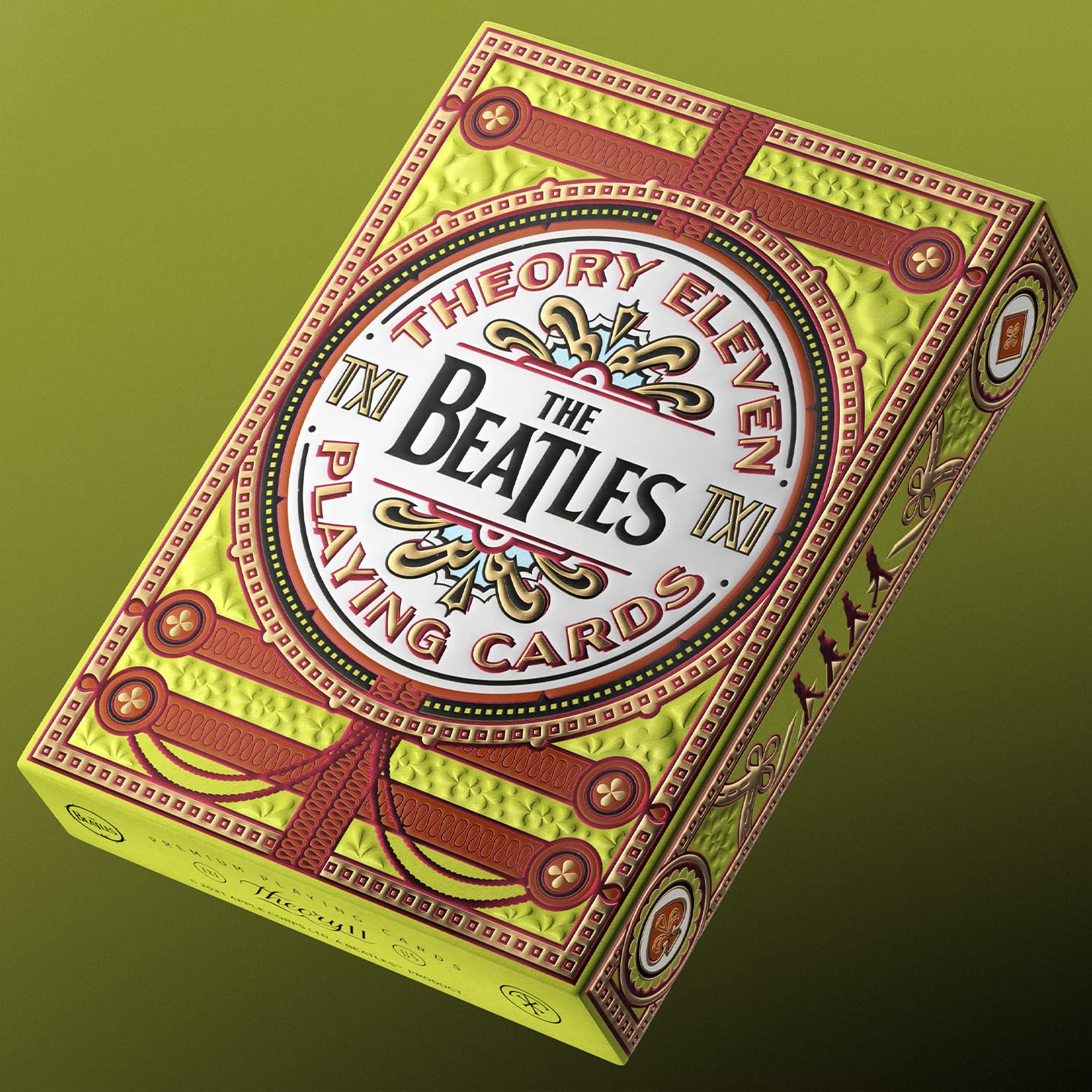 theory11 The Beatles Premium Playing Cards - Green Deck | Officially Licensed