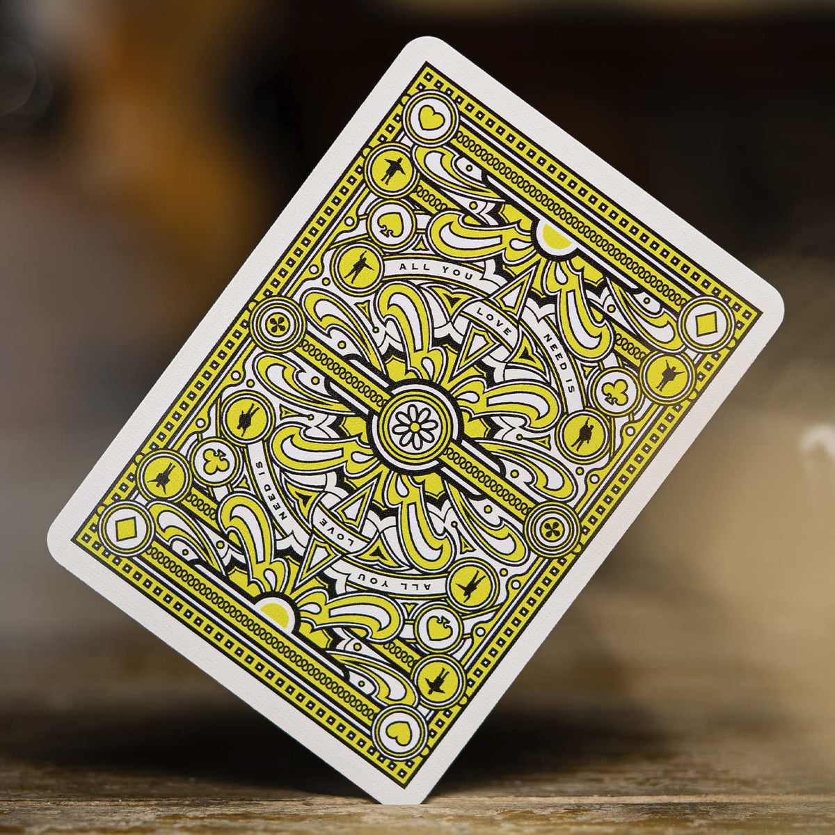 theory11 The Beatles Premium Playing Cards - Green Deck | Officially Licensed