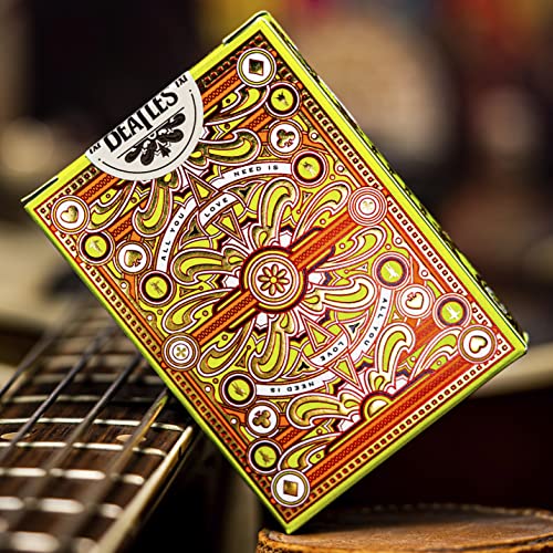 theory11 The Beatles Premium Playing Cards - Green Deck | Officially Licensed