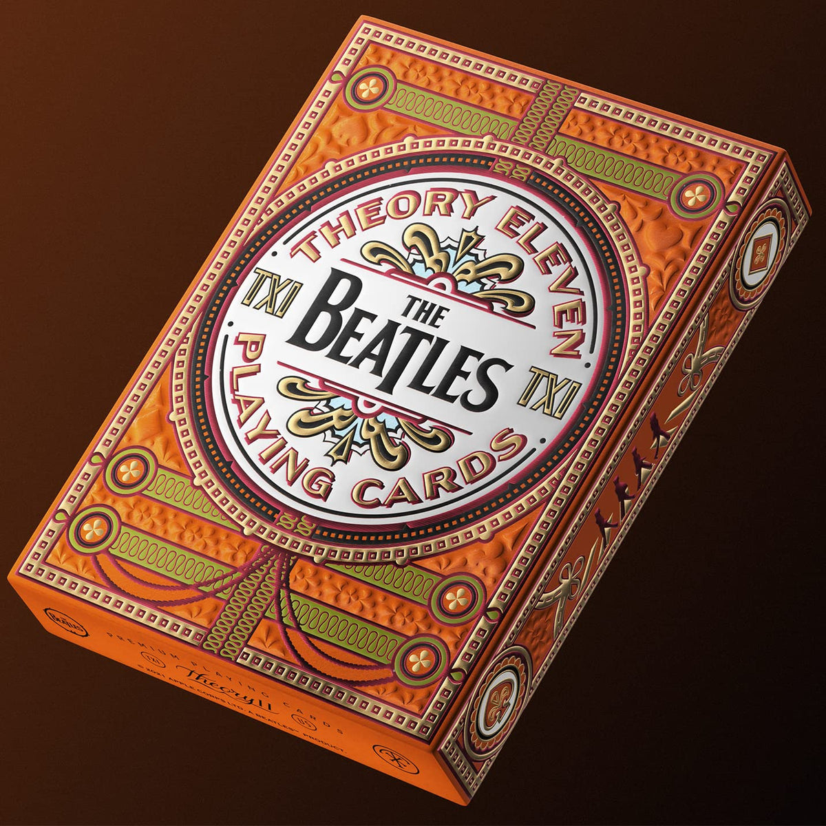 theory11 The Beatles Premium Playing Cards - Orange Deck | Officially Licensed Collector's Cards