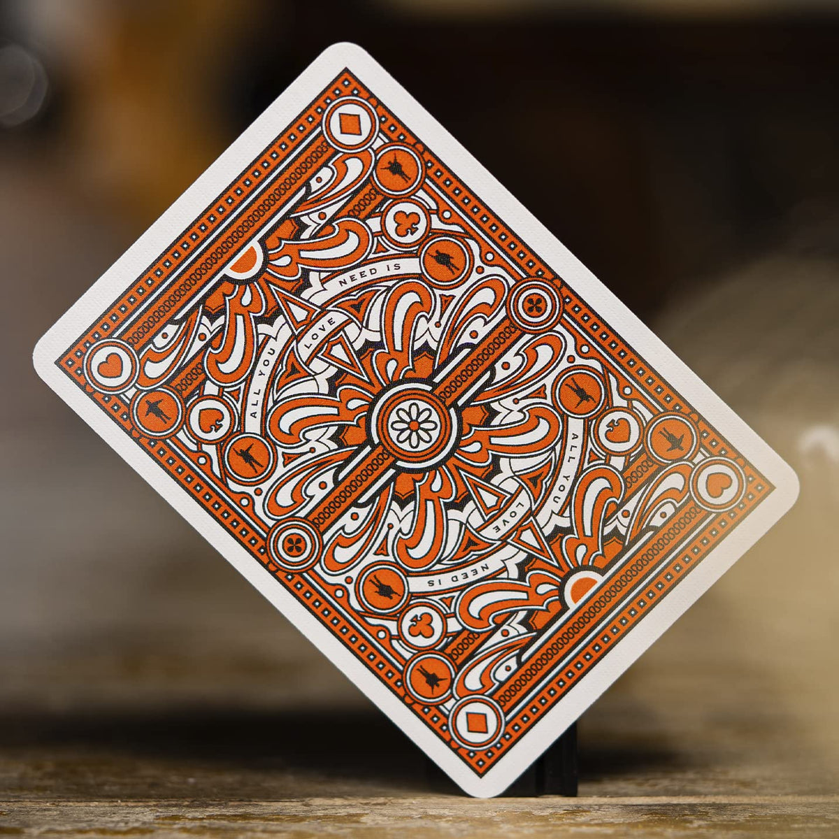 theory11 The Beatles Premium Playing Cards - Orange Deck | Officially Licensed Collector's Cards