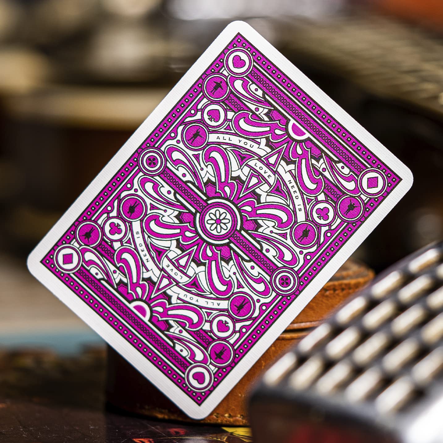 theory11 The Beatles Pink Deck – Premium Playing Cards, Officially Licensed Collector's Edition