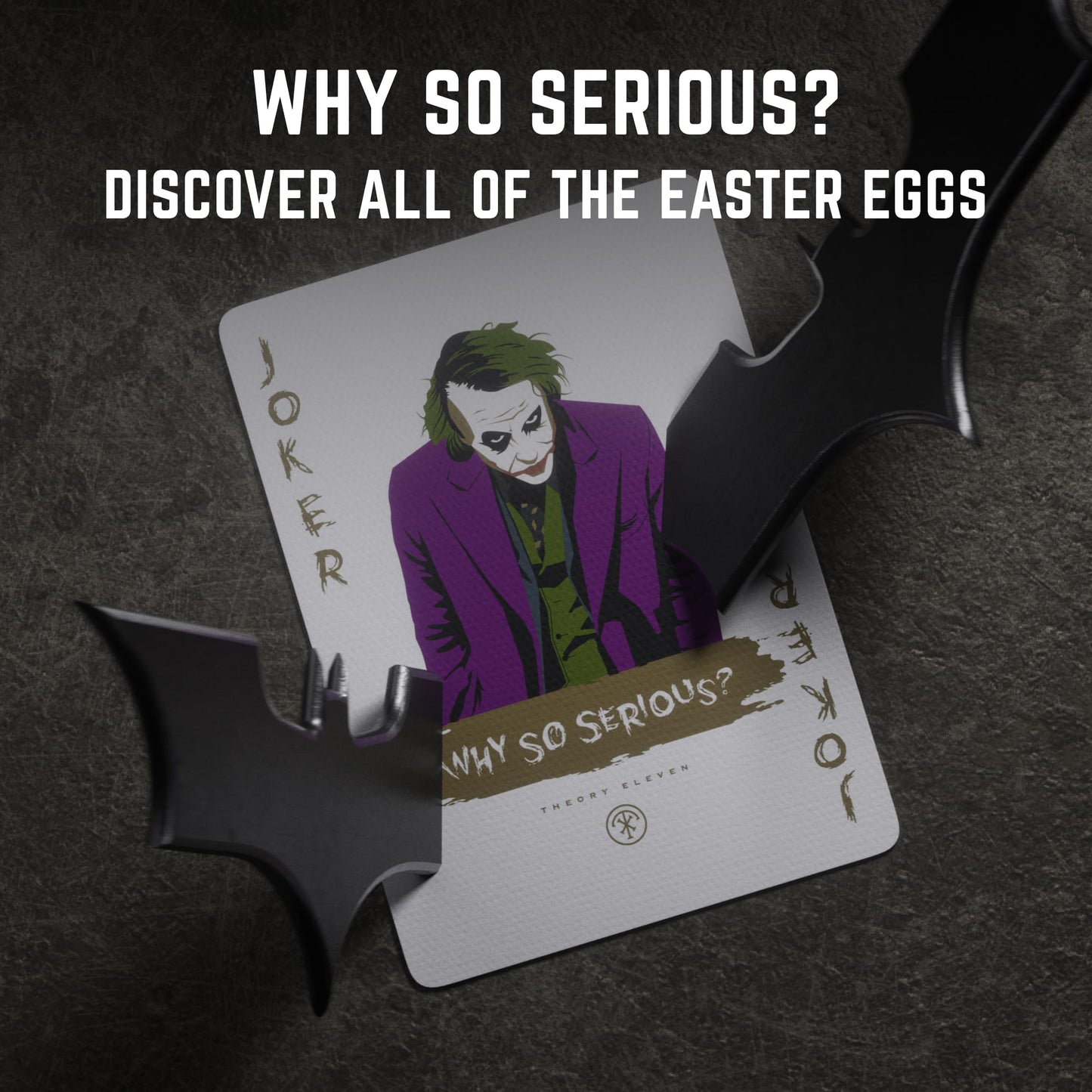 theory11 The Dark Knight Trilogy Premium Playing Cards — Officially Licensed Batman Theme Deck