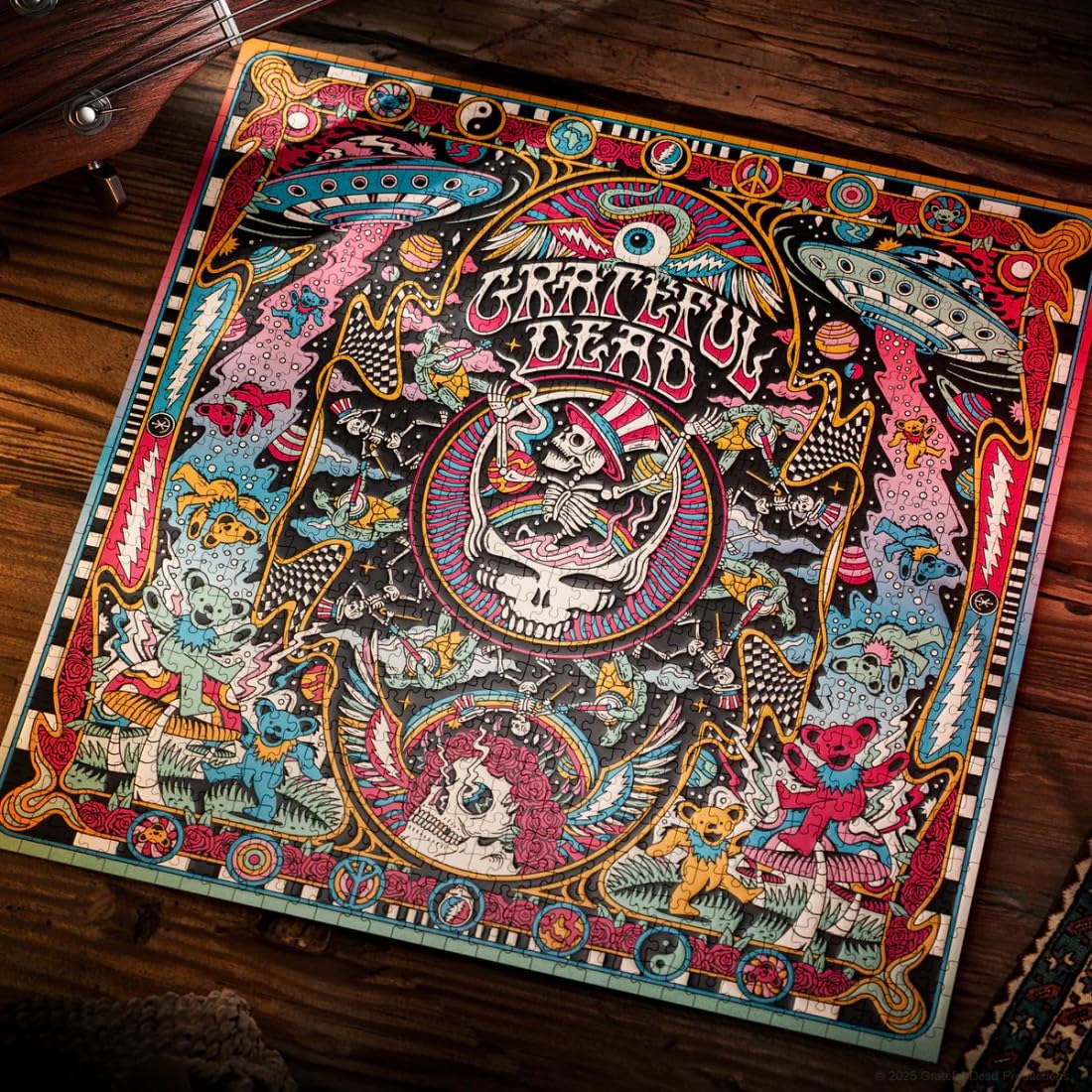 theory11 Grateful Dead Jigsaw Puzzle – 1,000 Pieces with Multidimensional Experience