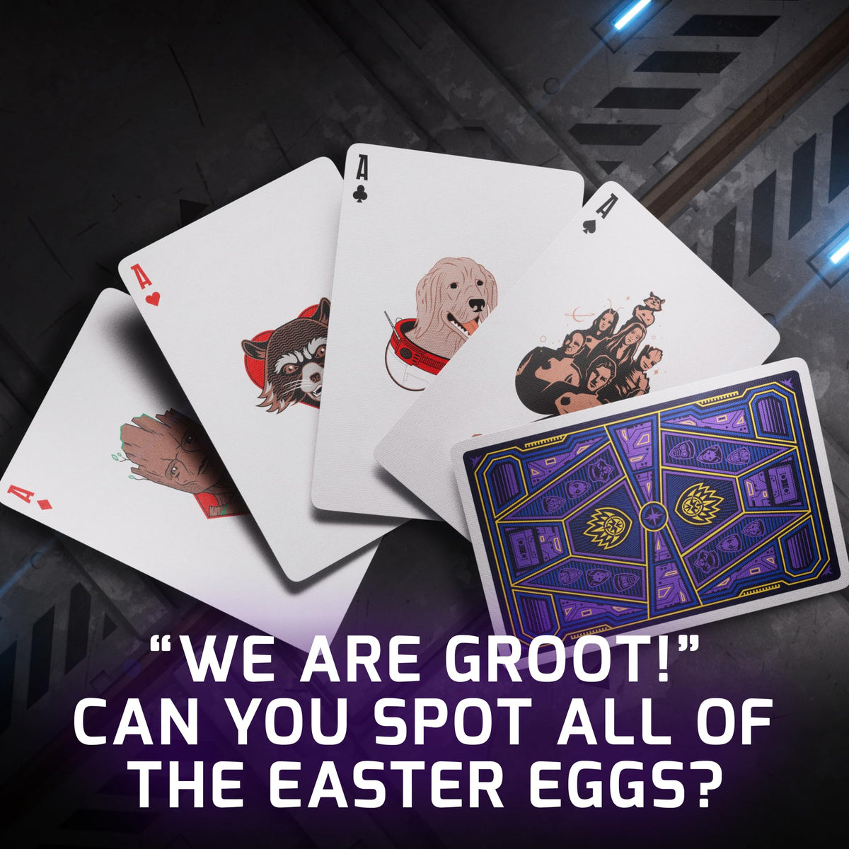 theory11 Guardians of the Galaxy Premium Playing Cards – Poker Size, Luxury