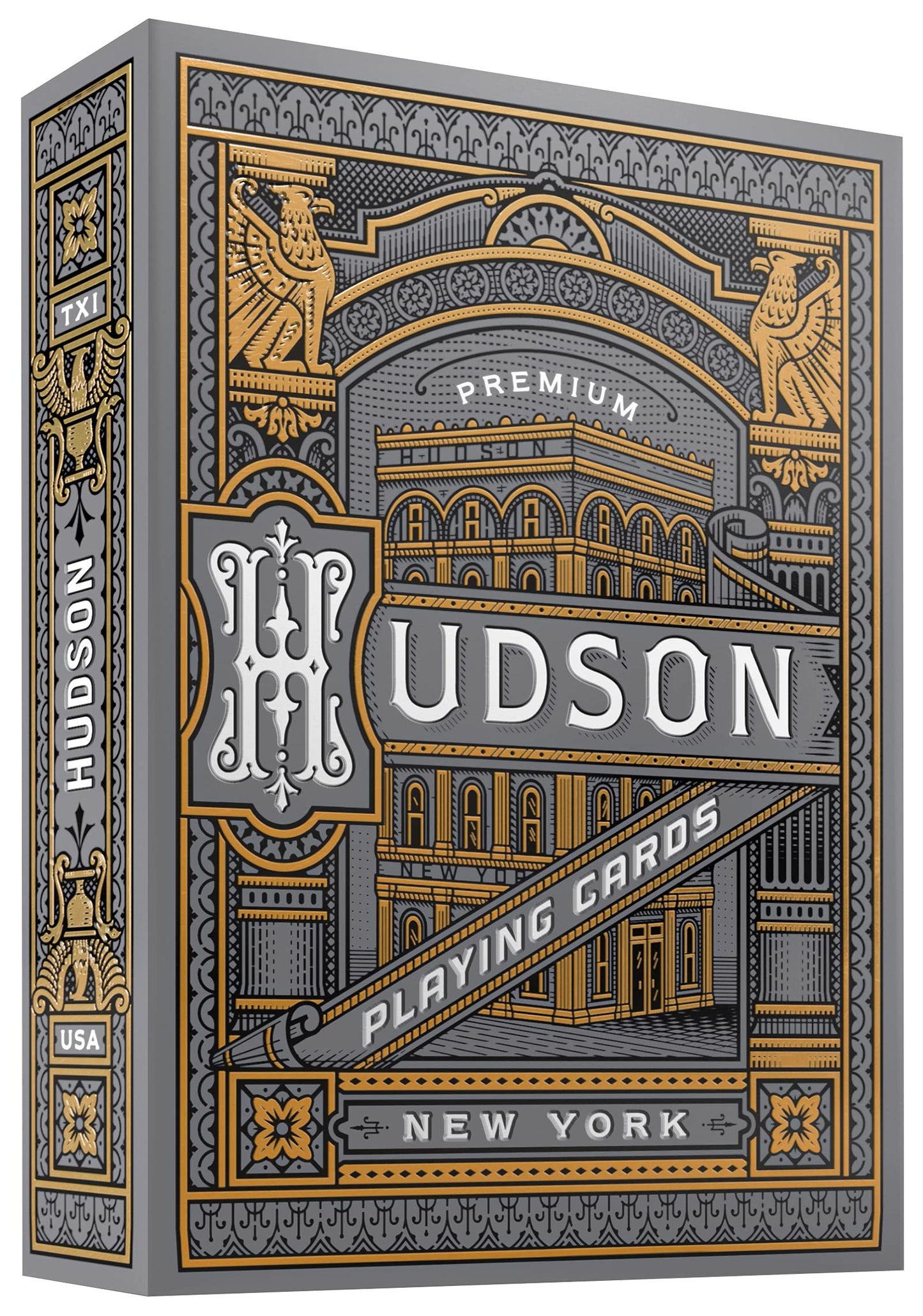 theory11 Hudson Playing Cards (Black) – Premium USA-Made Decks for Poker & Card Games