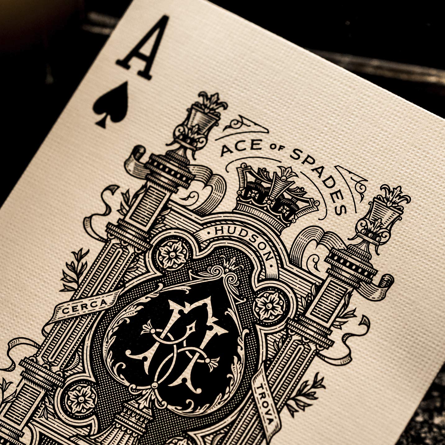 theory11 Hudson Playing Cards (Black) – Premium USA-Made Decks for Poker & Card Games