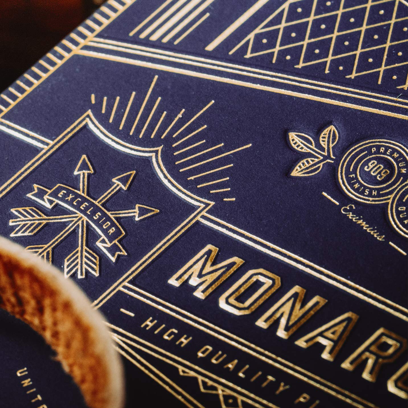 theory11 Monarchs Purple Playing Cards – Luxury Deck with Gold Foil Box