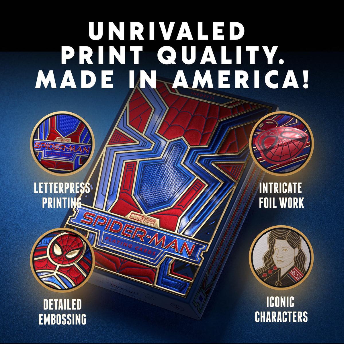 Theory11 Spider-Man Playing Cards – Officially Licensed Premium Deck