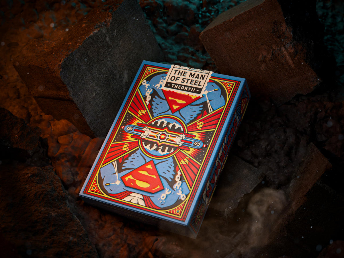 Theory11 Superman Premium Playing Cards – Golden Age DC Tribute, Made in USA