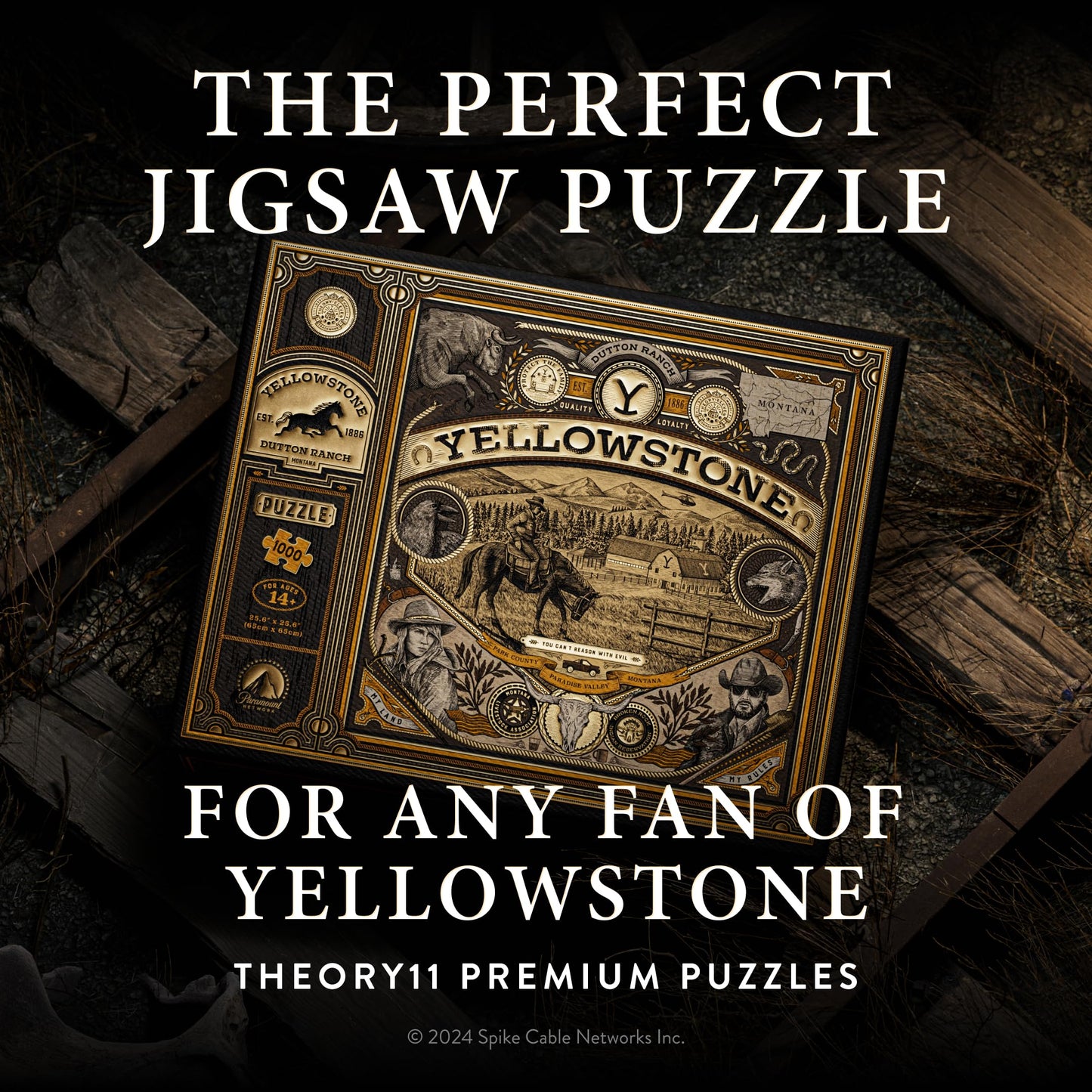 Theory11 Yellowstone Jigsaw Puzzle - 1,000 Pieces | Dutton Ranch Edition