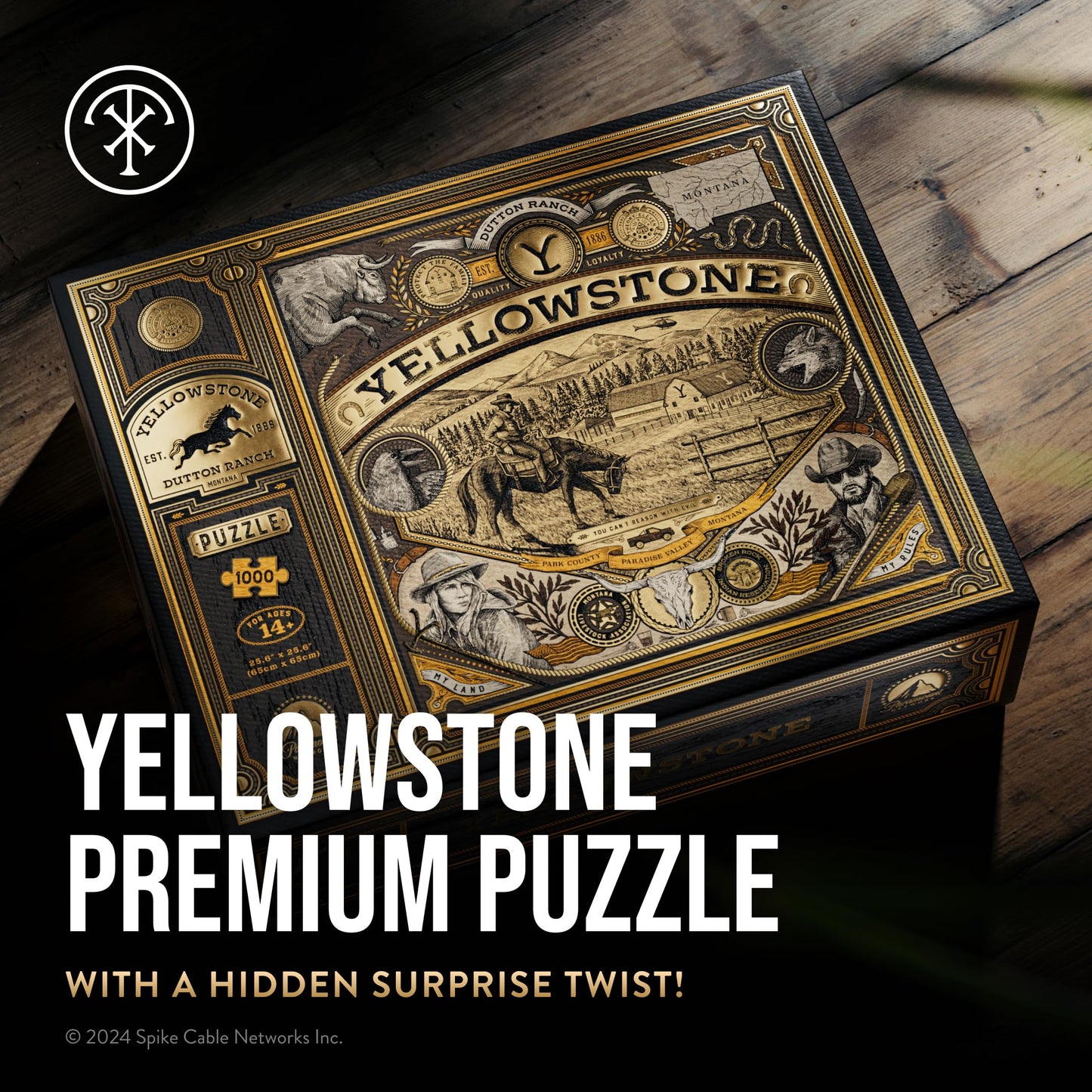 Theory11 Yellowstone Jigsaw Puzzle - 1,000 Pieces | Dutton Ranch Edition