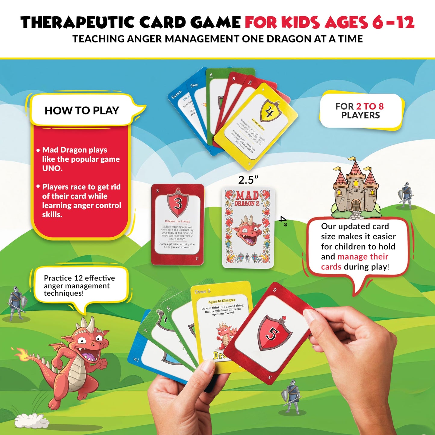 Mad Dragon 2: Anger Control Card Game for Kids | Therapy Game HQ
