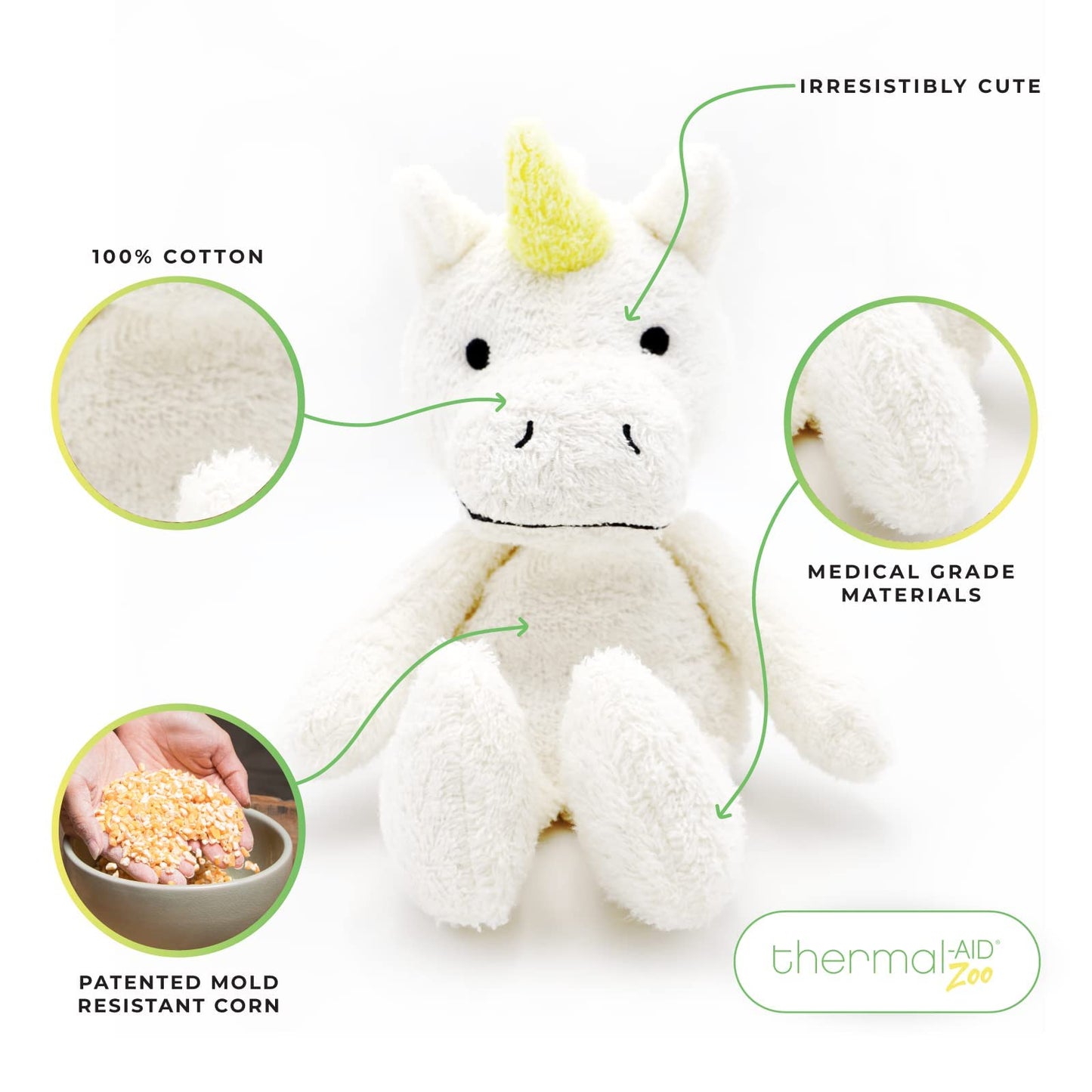 Thermal-Aid Juno the Unicorn – Washable Heating Pad & Ice Pack