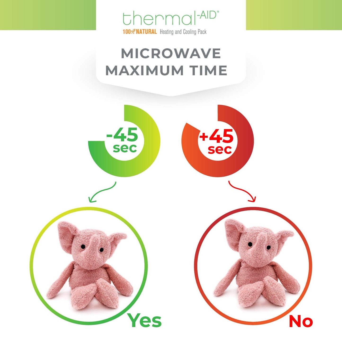 Thermal-Aid Tiny The Elephant® – Plush Washable Heating Pad & Ice Pack