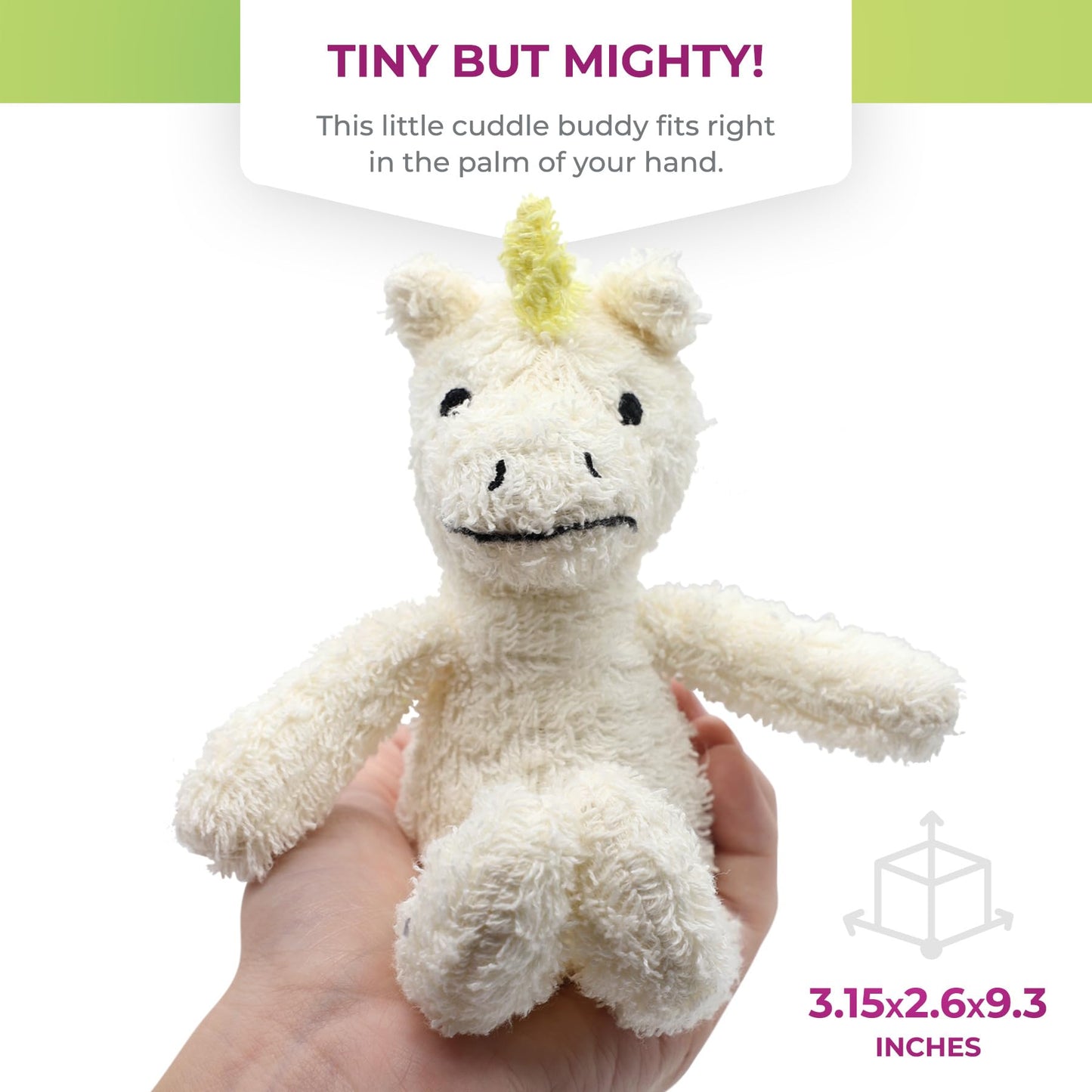 Thermal-Aid Zoo Juno Unicorn Mini Microwavable Plush – Hot & Cold Pack